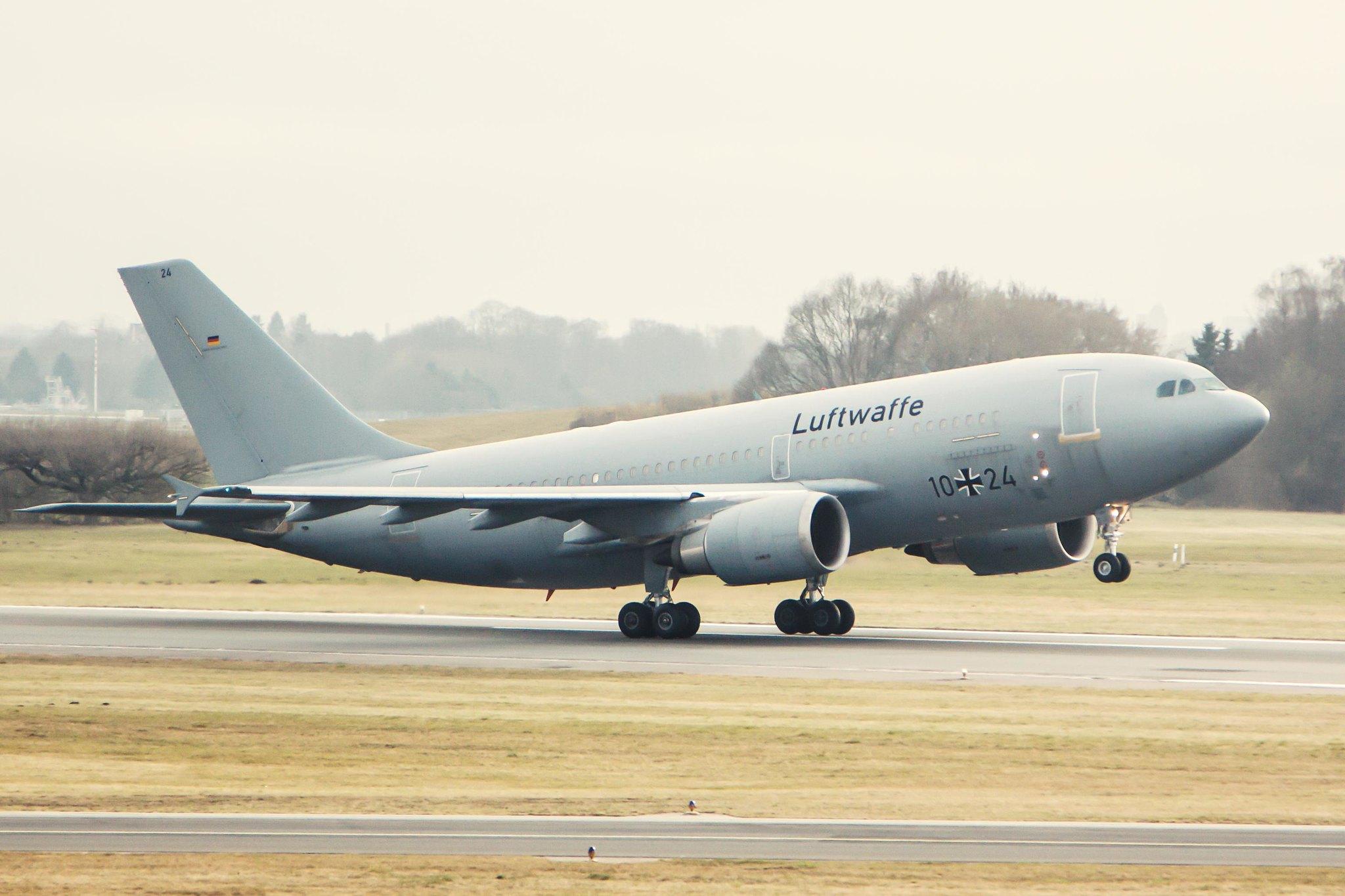 Hamburg Airport: German Air Force  ( / GAF) |  Airbus A310-304 MRTT  A310 | 10+24  | MSN 434