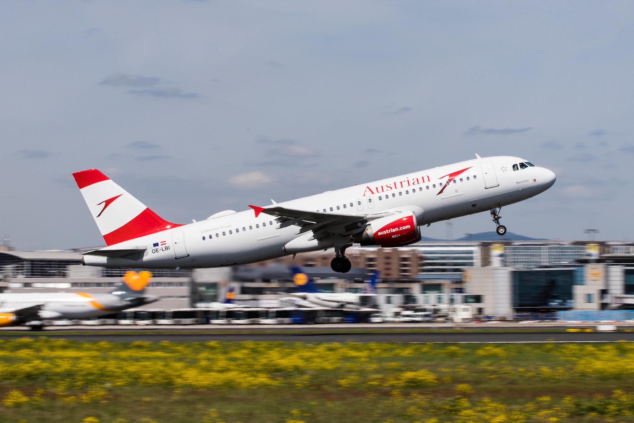 Frankfurt Airport: Austrian Airlines (OS / AUA) |  Airbus A320-214 A320 | OE-LBI | MSN 1937