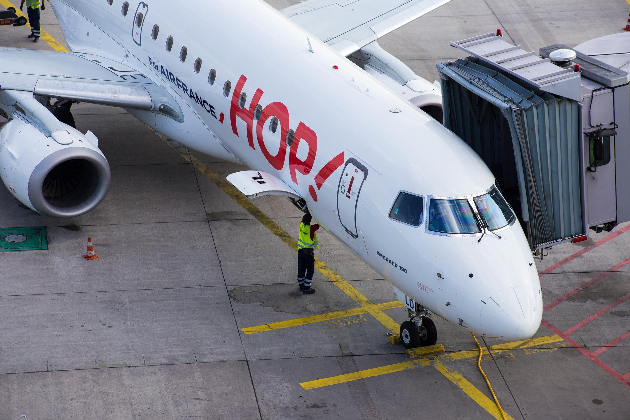 Frankfurt Airport: Air France (AF / AFR) | Operator: Air France Hop |  Embraer E190LR E190 | F-HBLD | MSN 19000113