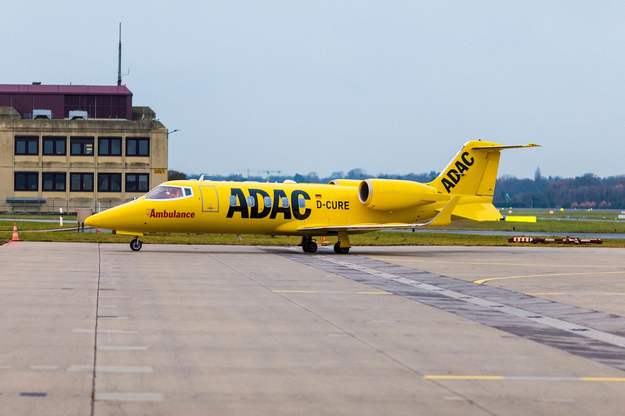 Hamburg Airport: Aero-Dienst (/ ADN) |  Learjet 60XR LJ60 | D-CURE | MSN 60-379 | ADAC Ambulance