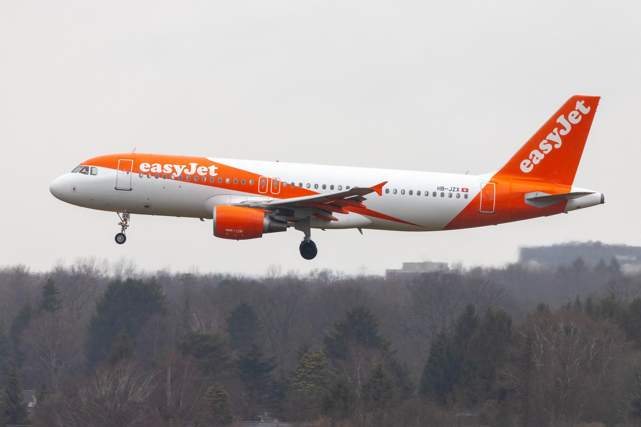 Hamburg Airport: easyJet (U2 / EZY) | Operator: easyJet Switzerland |  Airbus A320-214 A320 | HB-JZX | MSN 4157