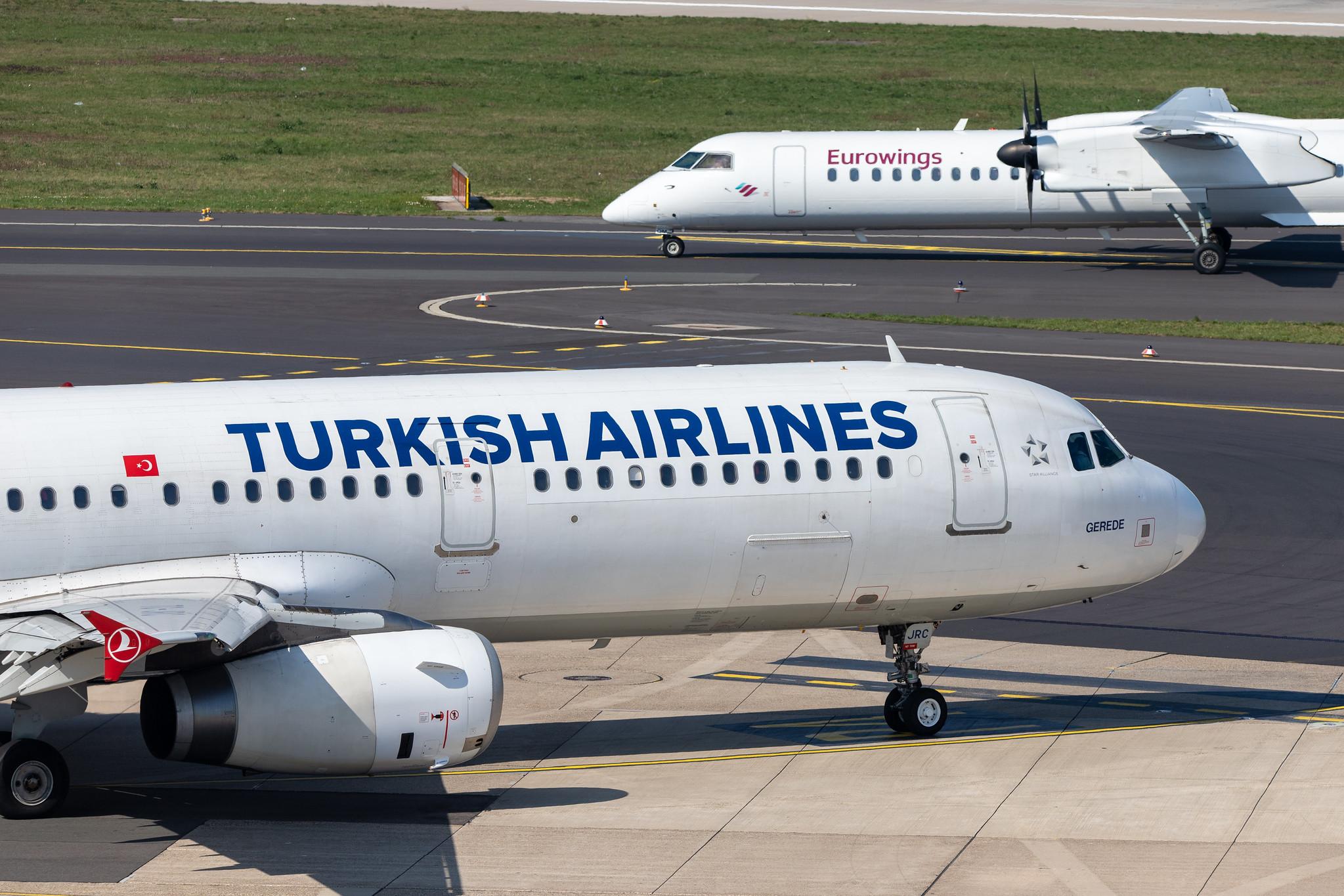 Düsseldorf Airport: Turkish Airlines (TK / THY) |  Airbus A321-231 A321 | TC-JRC | MSN 2999