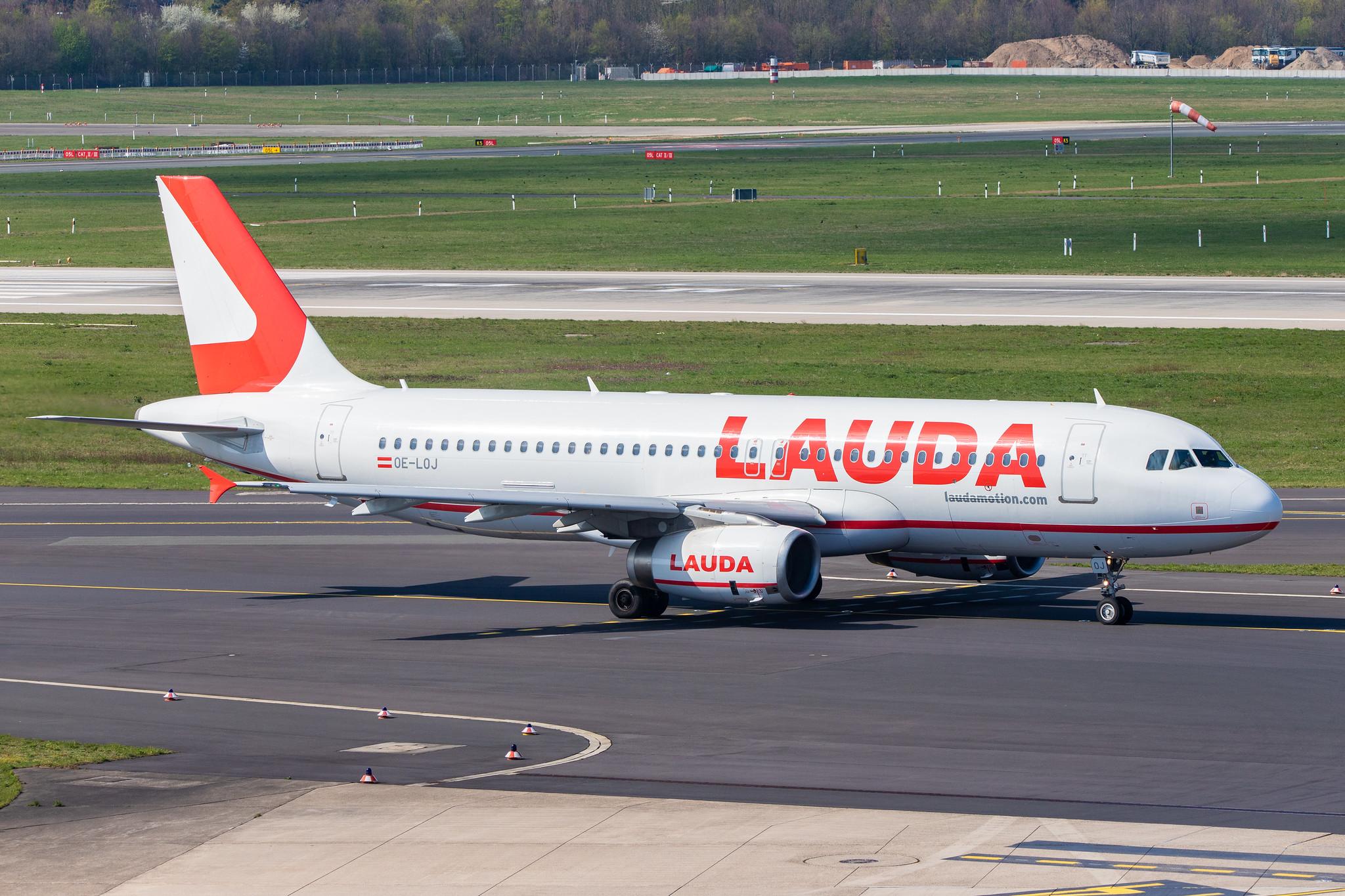 Düsseldorf Airport: Laudamotion (OE / LDM) |  Airbus A320-232 A320 | OE-LOJ | MSN 2288
