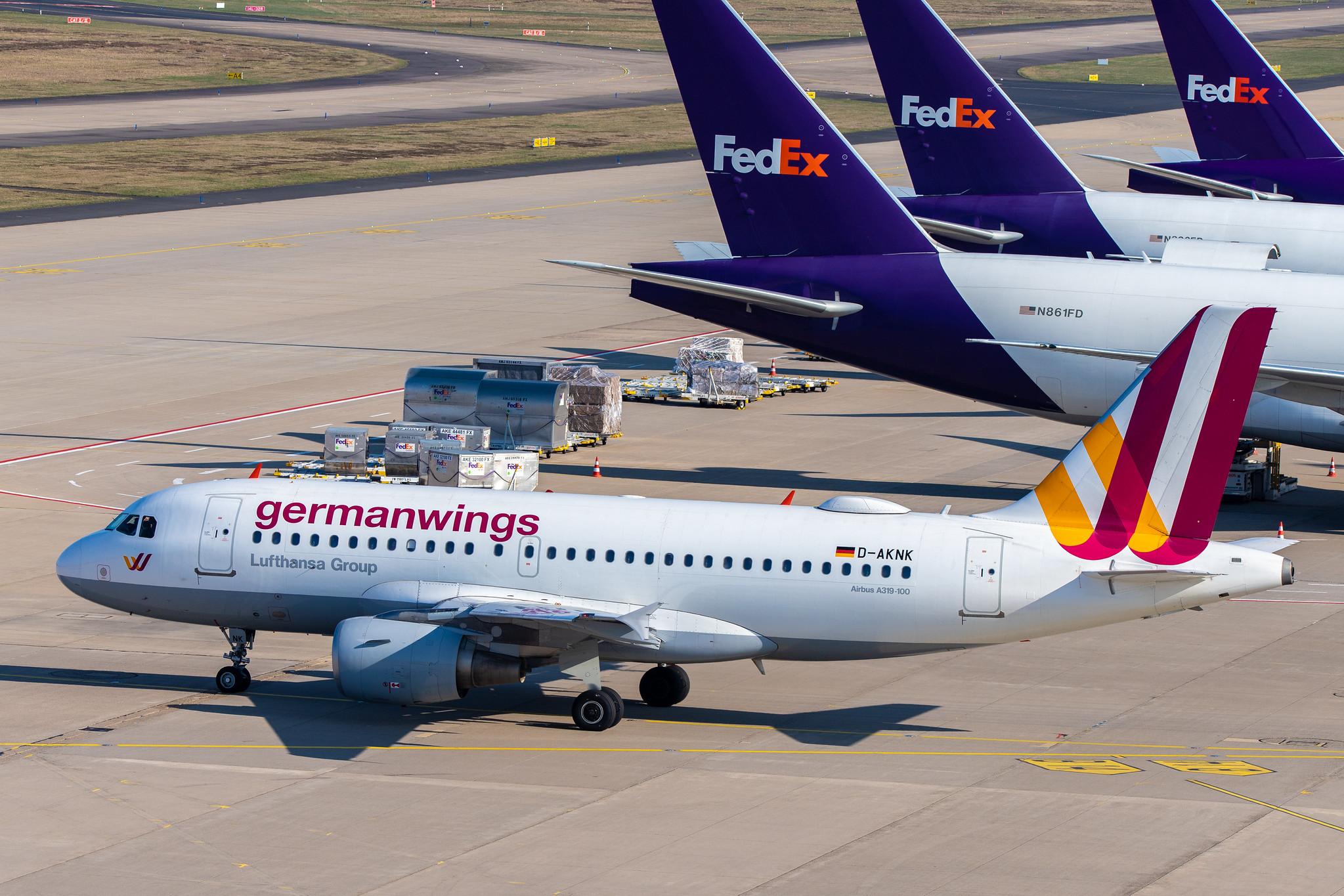 Köln Bonn Airport: Eurowings (EW / EWG) | Operator: Germanwings | Airbus A319-112 A319 | D-AKNK | MSN 1077