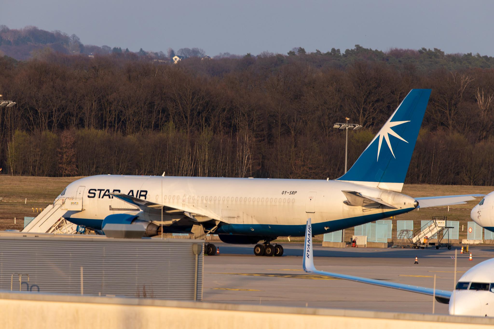 Köln Bonn Airport: Star Air (DJ / SRR) |  Boeing 767-232(BDSF) B762 | OY-SRP | MSN 22220