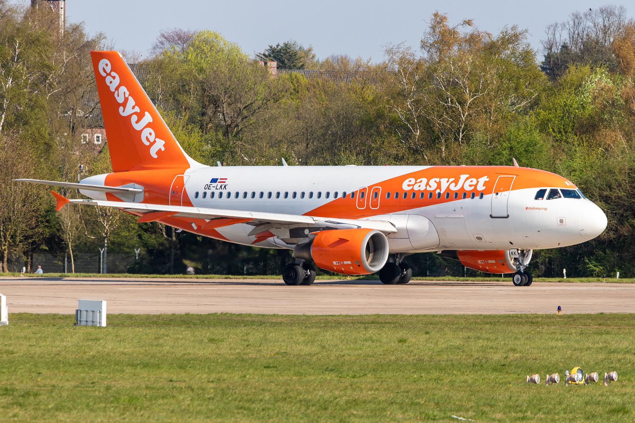 Hamburg Airport: easyJet (U2 / EZY) | Operator: easyJet Europe |  Airbus A319-111 A319 | OE-LKK | MSN 3426