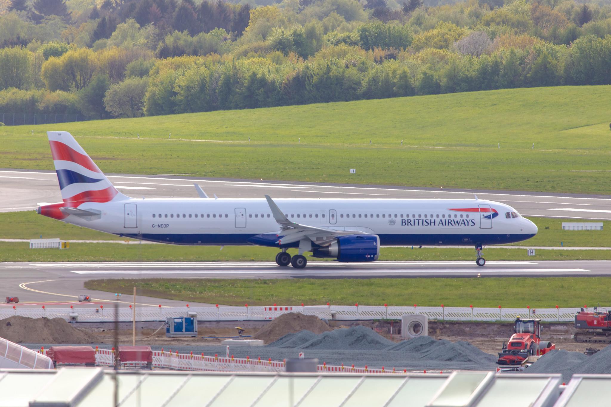 Hamburg Airport: British Airways (BA / BAW) |  Airbus A321-251NX A21N | G-NEOP | MSN 8469