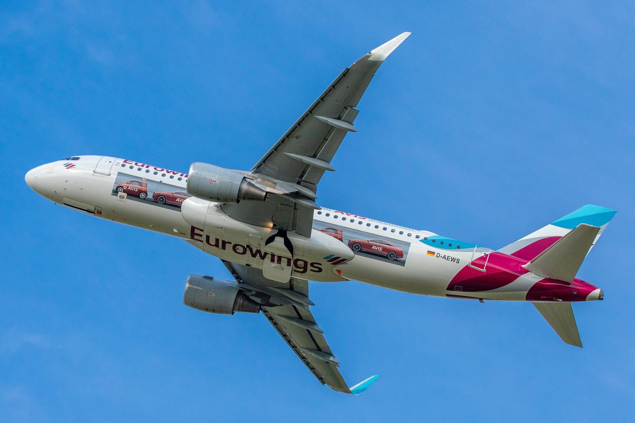 Hamburg Airport: Eurowings (EW / EWG) | Livery: AVIS Livery | Airbus A320-214 A320 | D-AEWS | MSN 7439