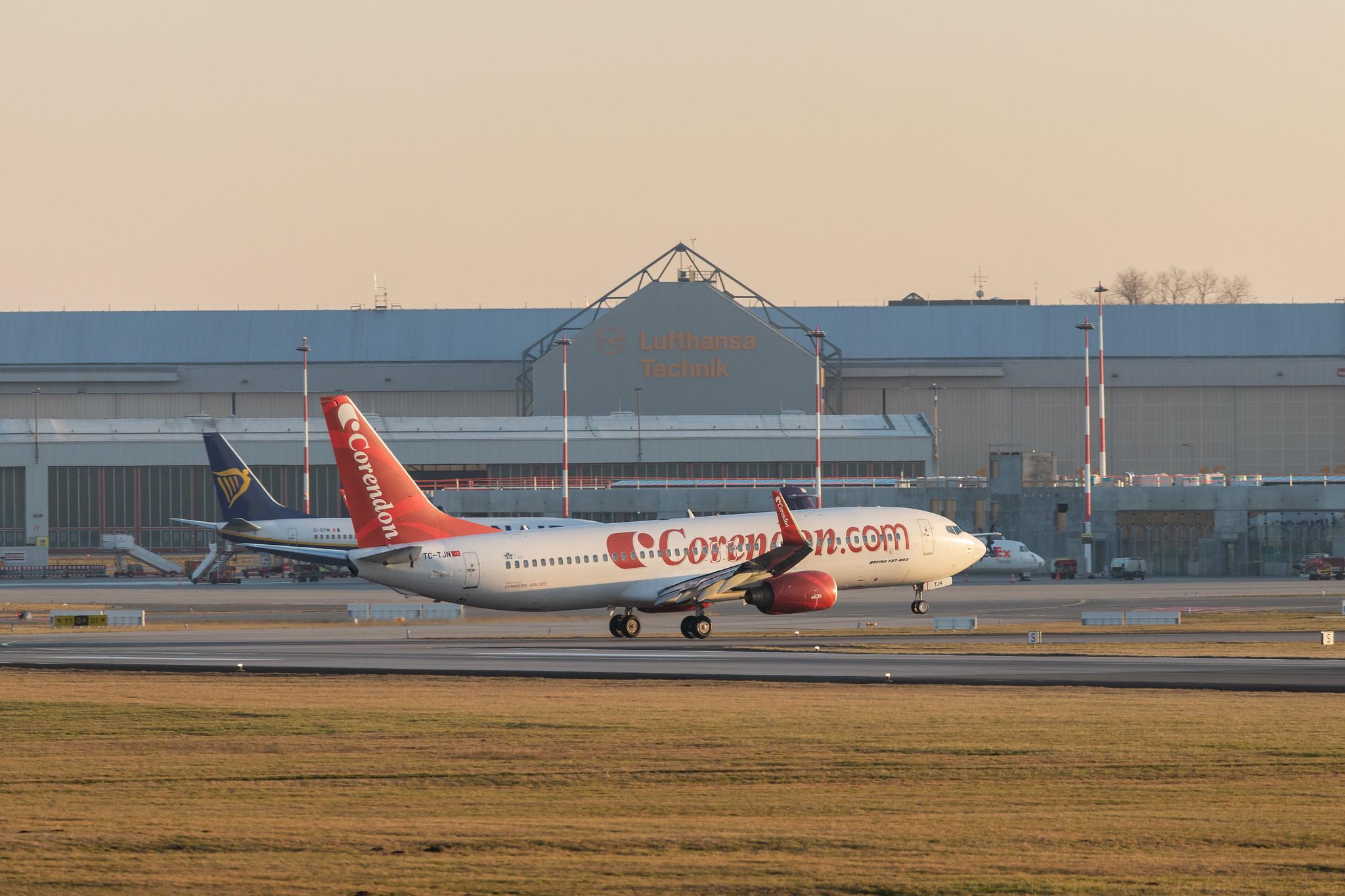 Hamburg Airport: Corendon Airlines (XC / CAI) |  Boeing 737-85P B738 | TC-TJN | MSN 28535