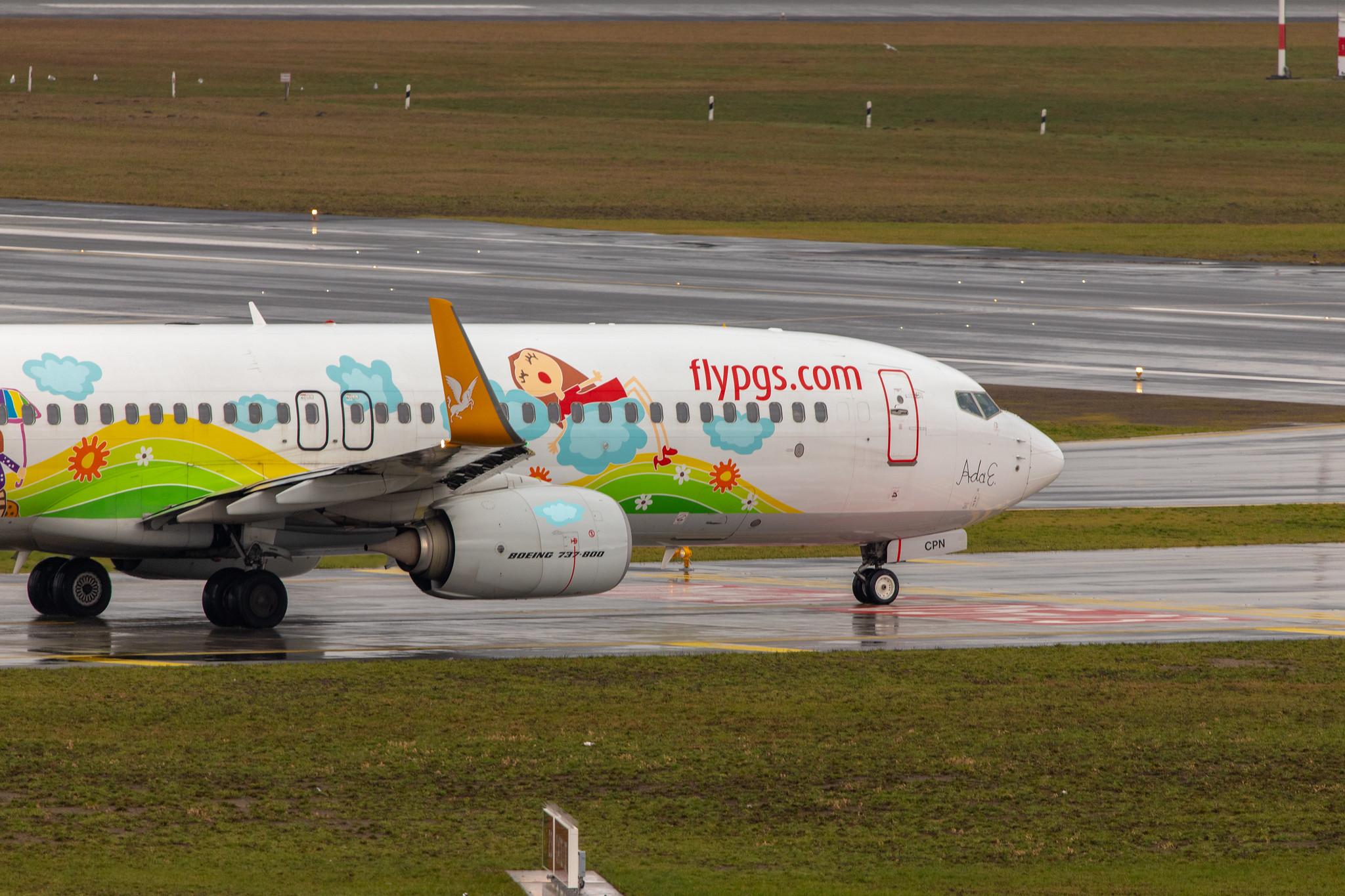 Hamburg Airport: Pegasus (PC / PGT) |  Livery: Ada E. Livery | Operator: Pegasus Airlines |  Boeing 737-82R B738 | TC-CPN | MSN 40013