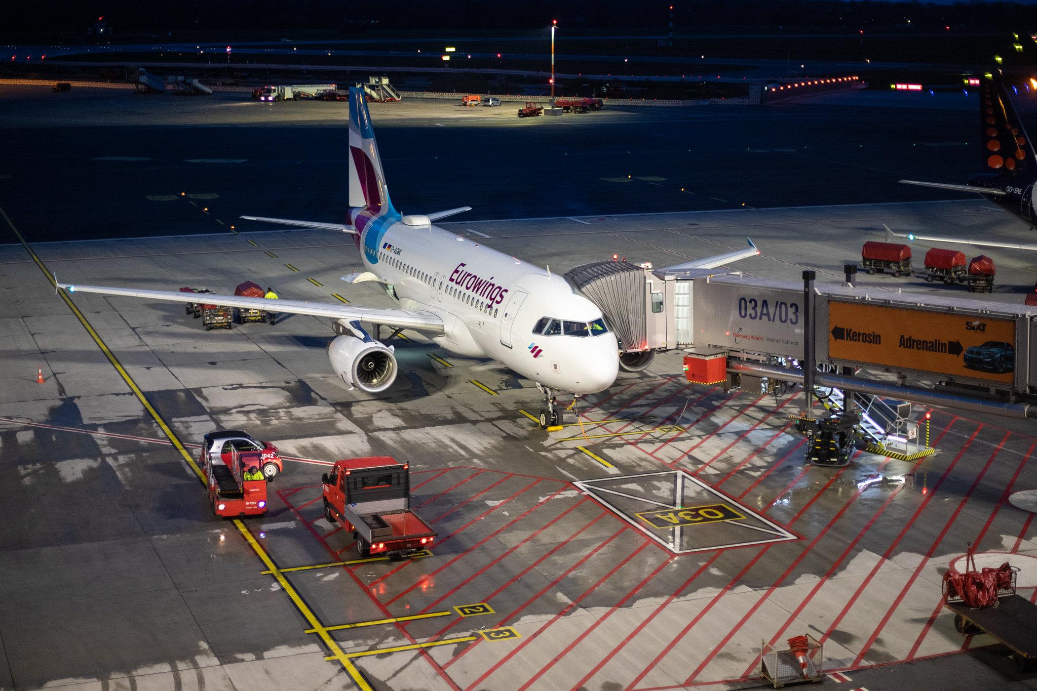 Hamburg Airport: Eurowings (EW / EWG) |  Airbus A319-132 A319 | D-AGWK | MSN 3500