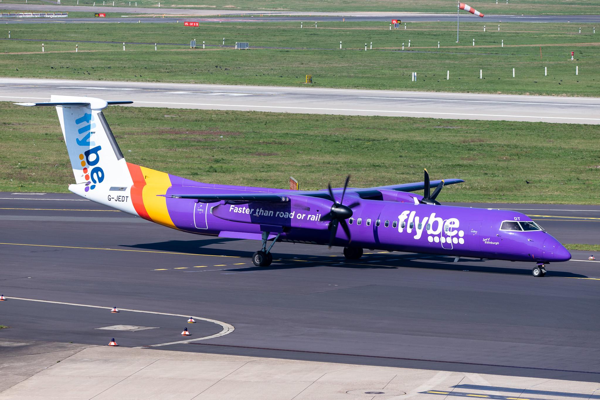 Düsseldorf Airport: Flybe (BE / BEE) |  De Havilland Canada Dash 8-400 DH8D | G-JEDT | MSN 4088