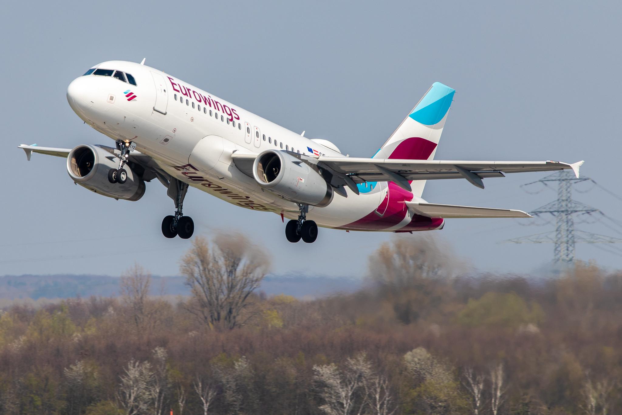 Düsseldorf Airport: Eurowings (EW / EWG) | Operator: Eurowings Europe |  Airbus A319-132 A319 | OE-LYZ | MSN 4227