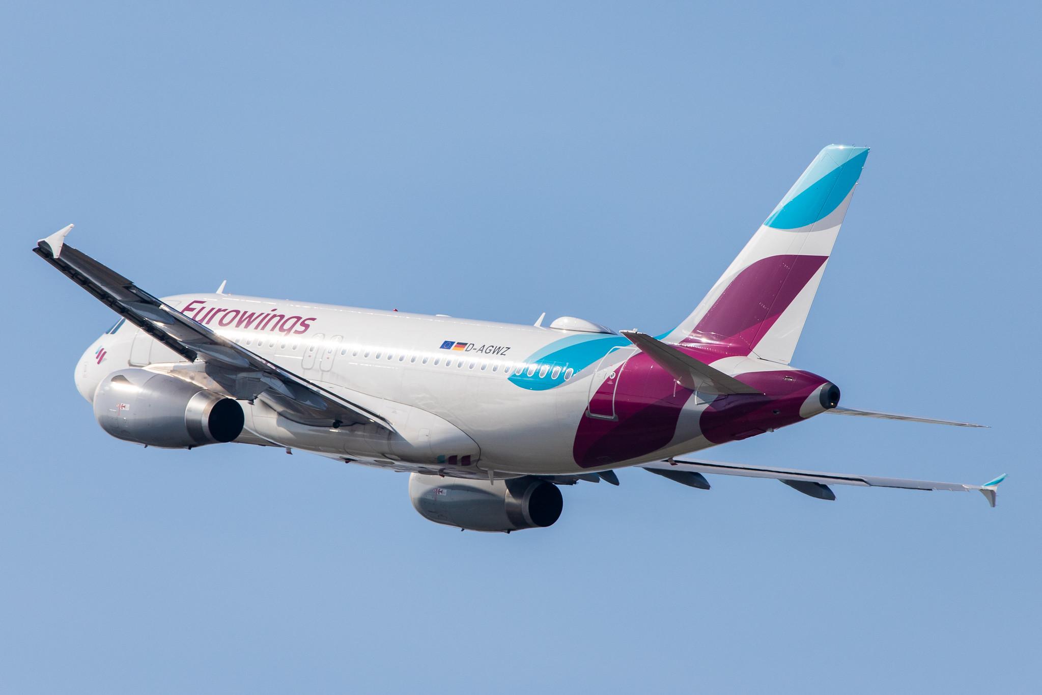 Düsseldorf Airport: Eurowings (EW / EWG) |  Airbus A319-132 A319 | D-AGWZ | MSN 5978