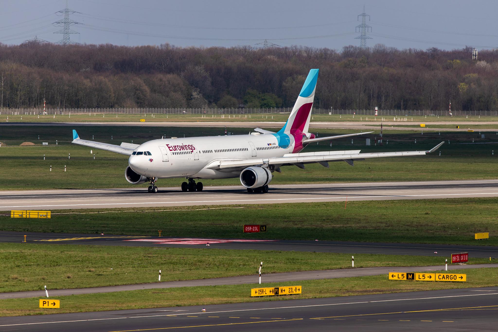 Düsseldorf Airport: Eurowings (EW / EWG) | Operator: SunExpress Deutschland |  Airbus A330-203 A332 | D-AXGG | MSN 0504