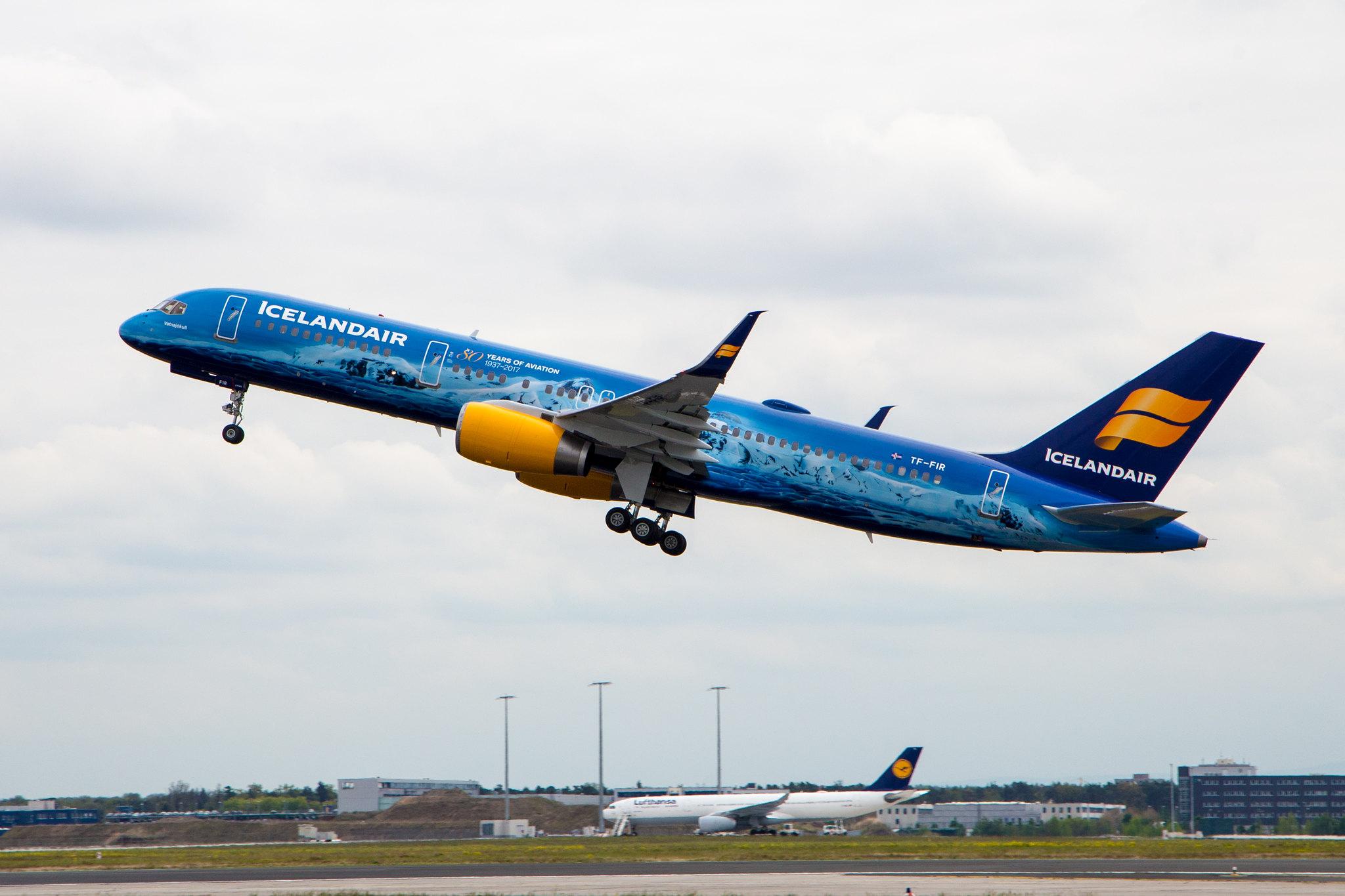 Frankfurt Airport: Icelandair (FI / ICE) |  Livery: 80 years of Aviation Livery |  Boeing 757-256 B752 | TF-FIR | MSN 26242