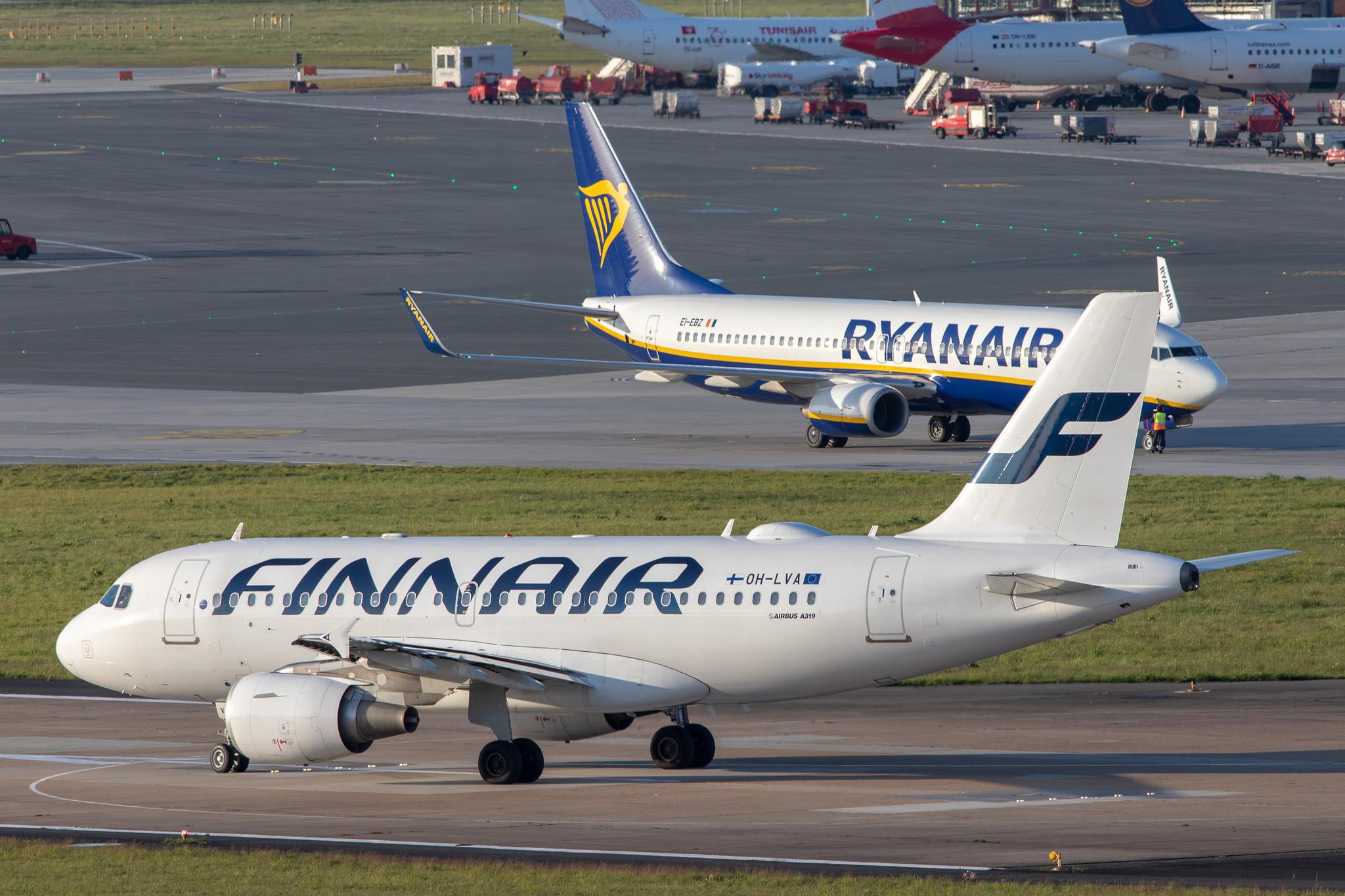 Hamburg Airport: Finnair (AY / FIN) |  Airbus A319-112 A319 | OH-LVA | MSN 1073