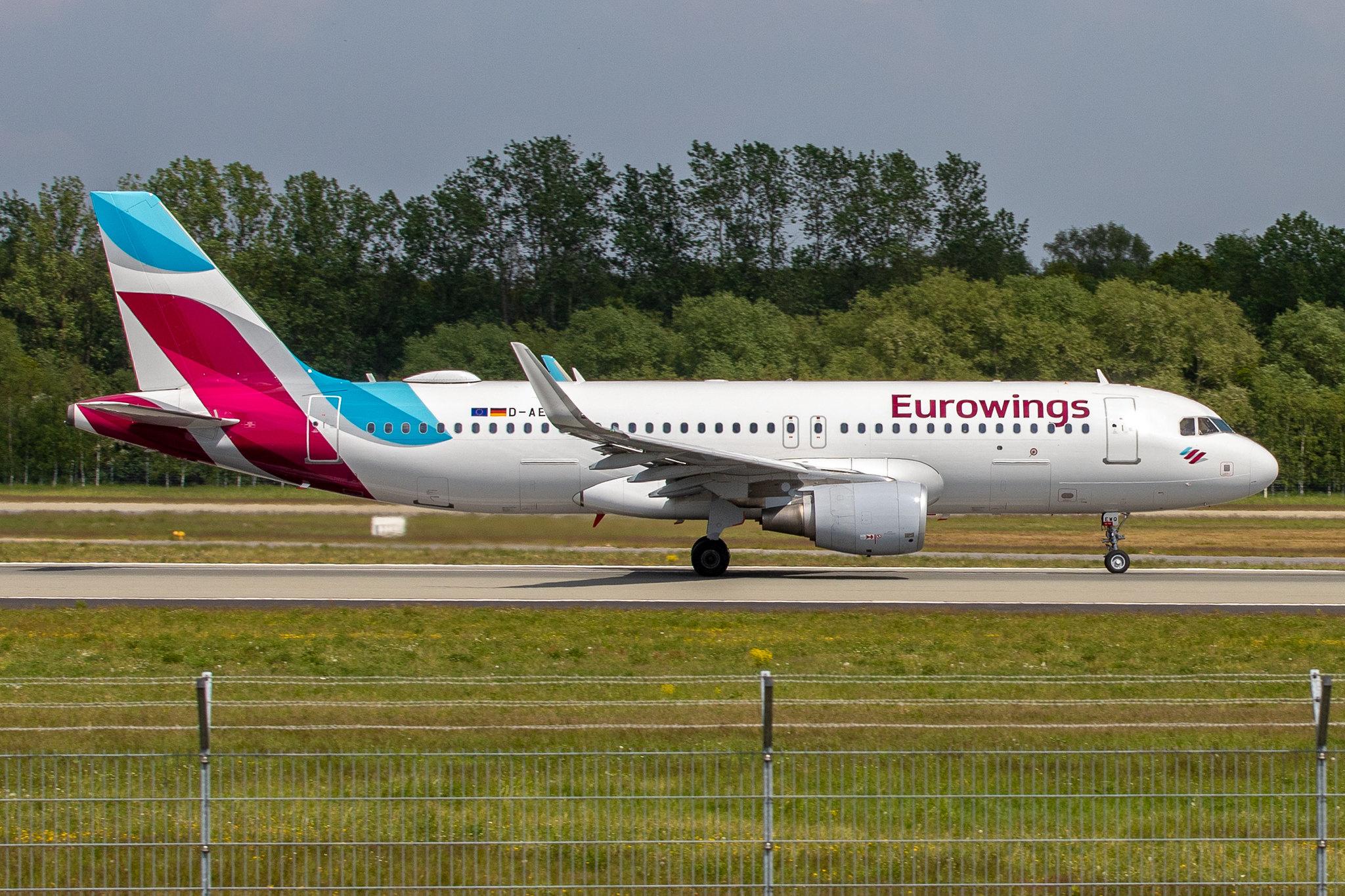 Hamburg Airport: Eurowings (EW / EWG) |  Airbus A320-214 A320 | D-AEWQ | MSN 7398