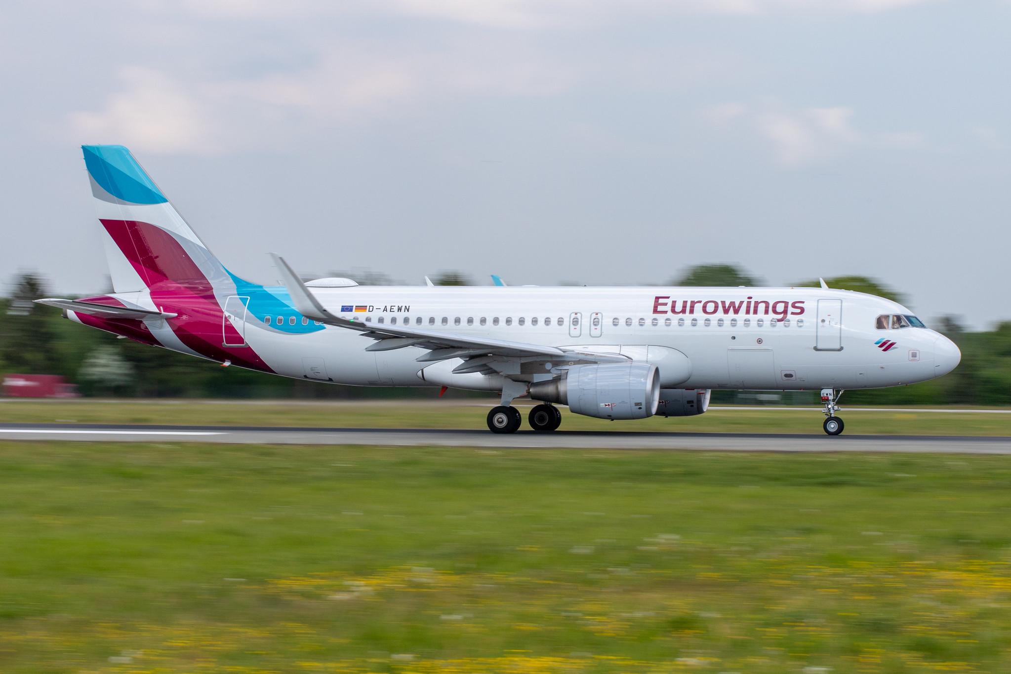 Hamburg Airport: Eurowings (EW / EWG) |  Airbus A320-214 A320 | D-AEWN | MSN 7393