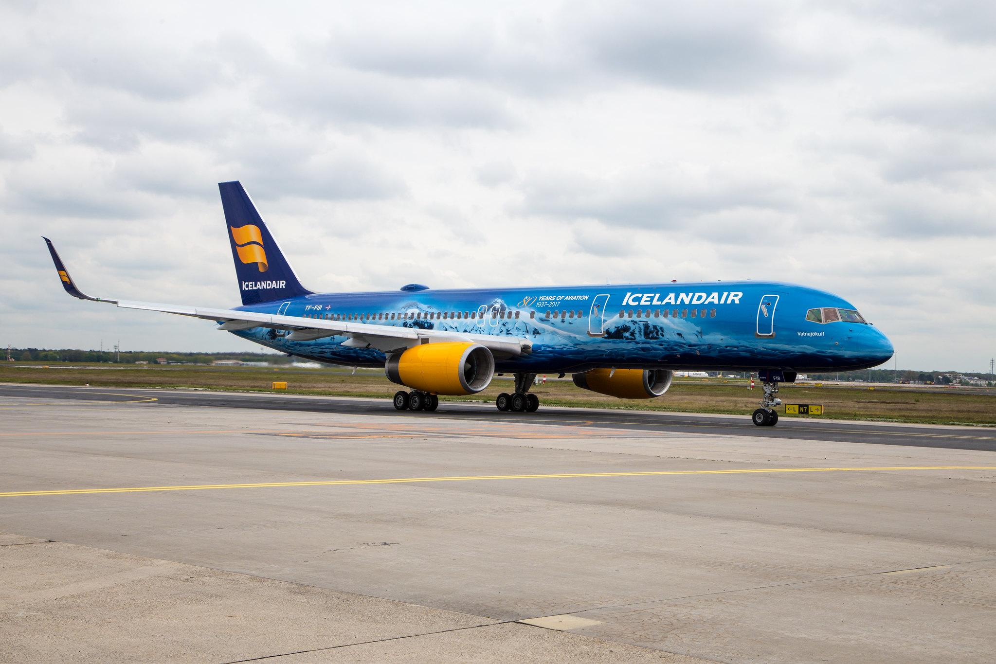 Frankfurt Airport: Icelandair (FI / ICE) |  Livery: 80 years of Aviation Livery |  Boeing 757-256 B752 | TF-FIR | MSN 26242