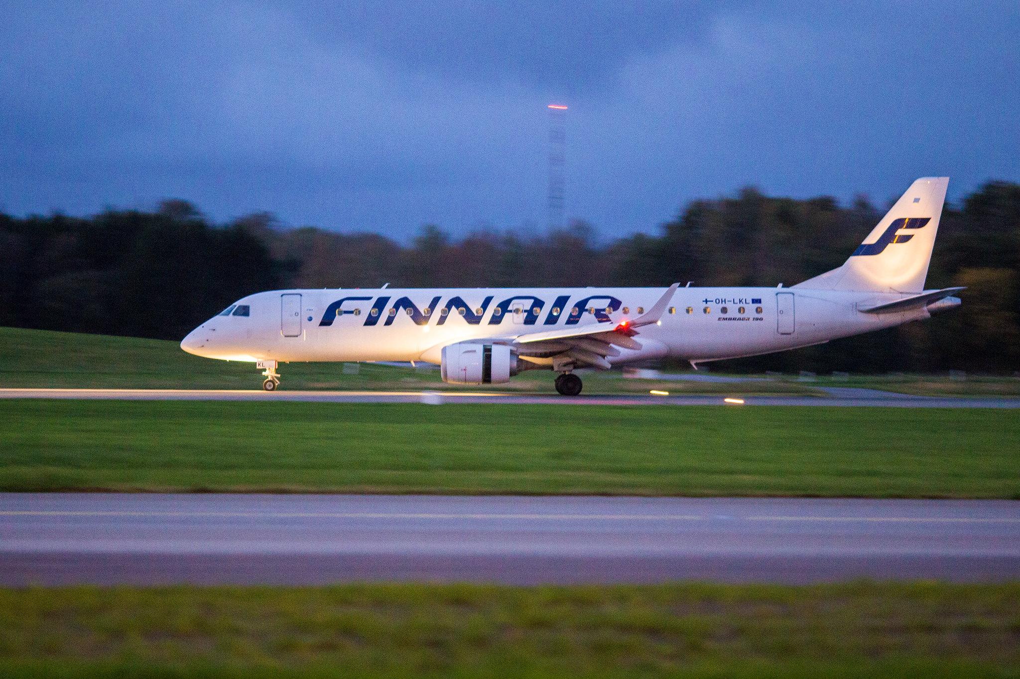 Hamburg Airport: Finnair (AY / FIN) | Operator: NORRA |  Embraer E190LR E190 | OH-LKL | MSN 19000153