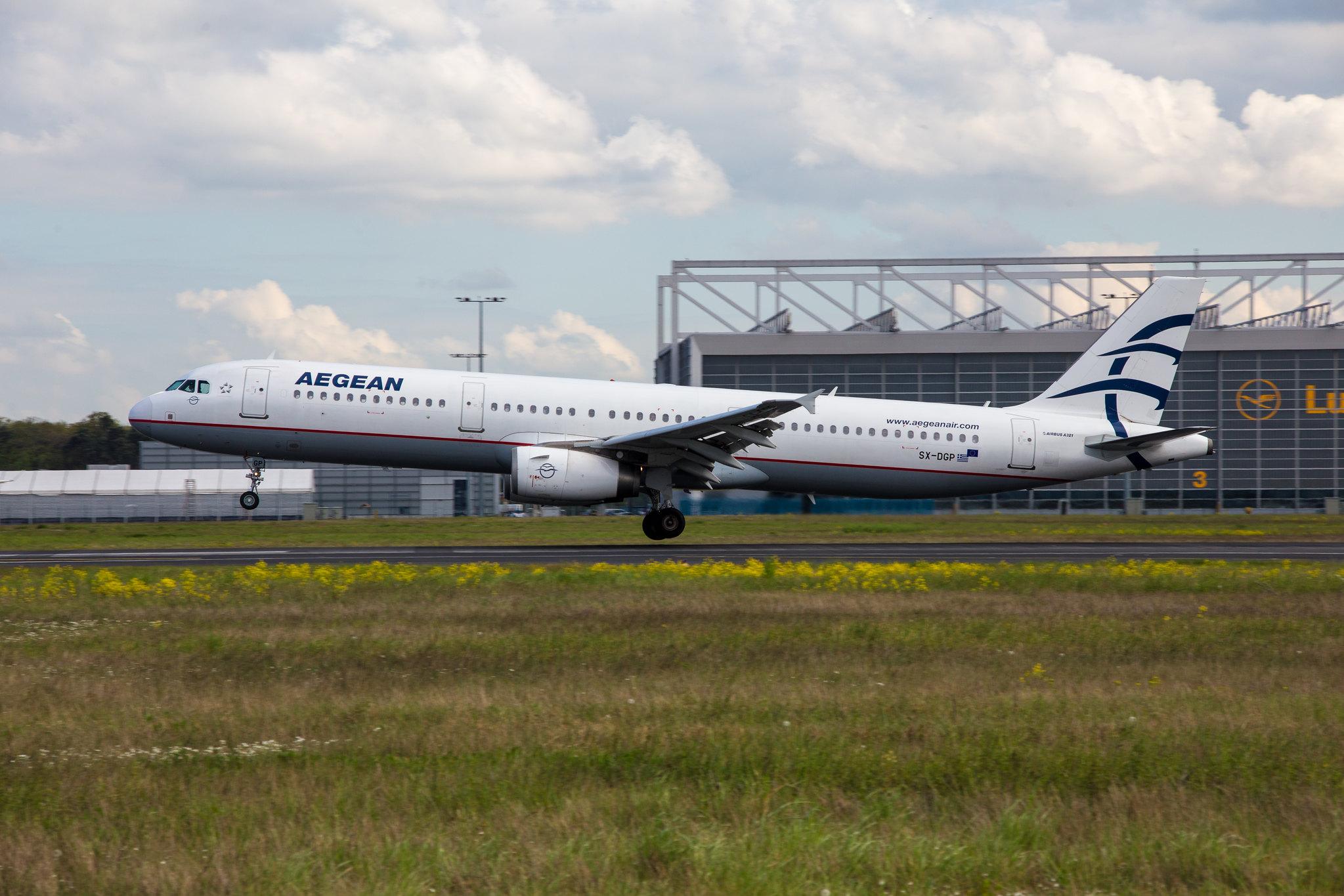 Frankfurt Airport: Aegean Airlines (A3 / AEE) |  Airbus A321-232 A321 | SX-DGP | MSN 3302