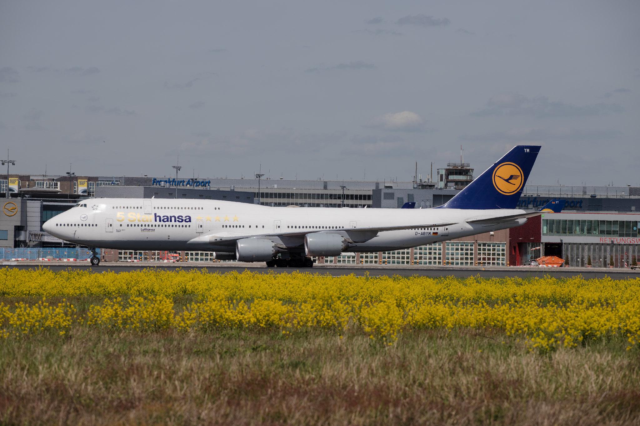 Frankfurt Airport: Lufthansa (LH / DLH) | Livery: 5 Starhansa ***** livery | Boeing 747-830 B748 | D-ABYM | MSN 37837