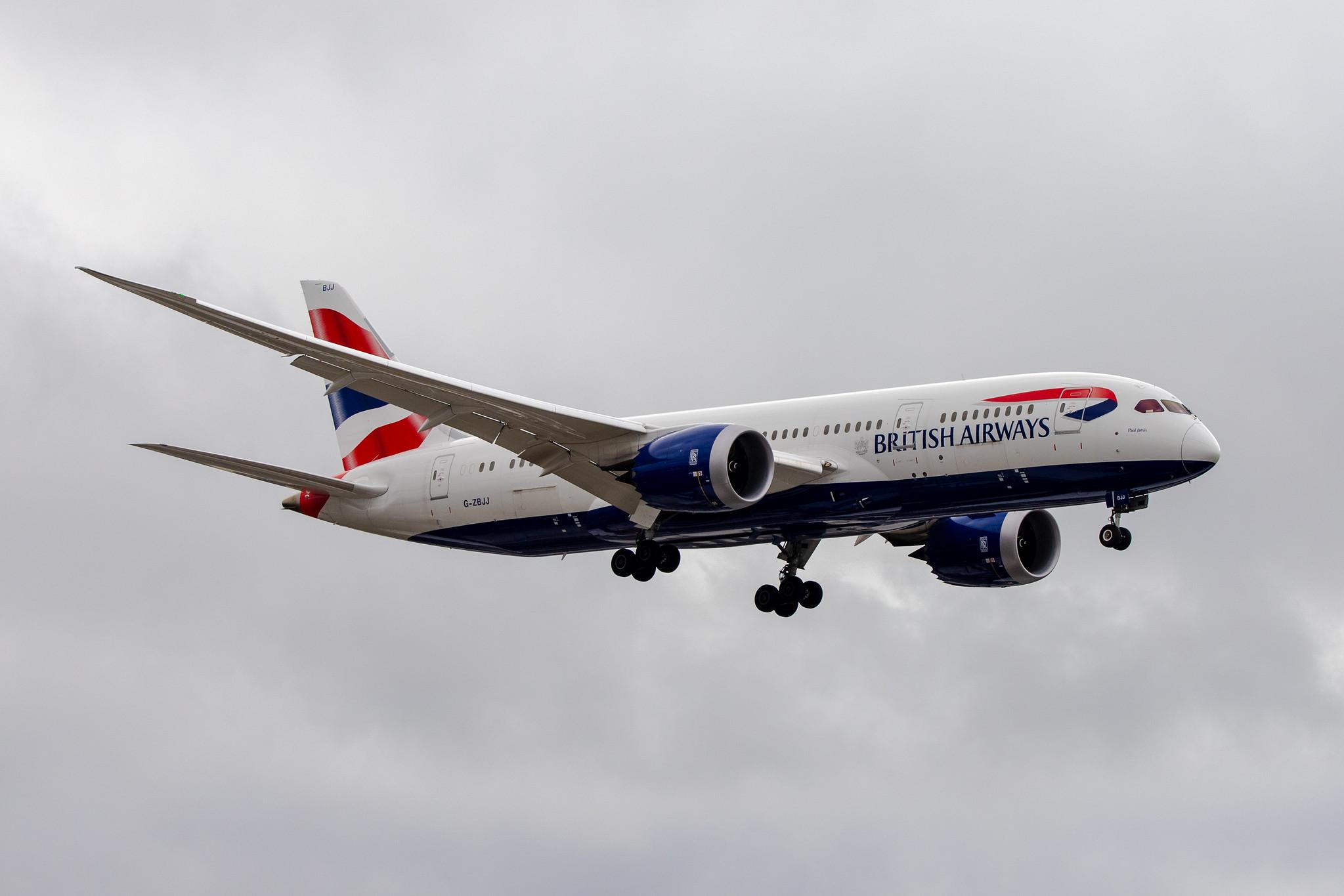 London Heathrow Airport: British Airways (BA / BAW) |  Boeing 787-8 Dreamliner B788 | G-ZBJJ | MSN 60629