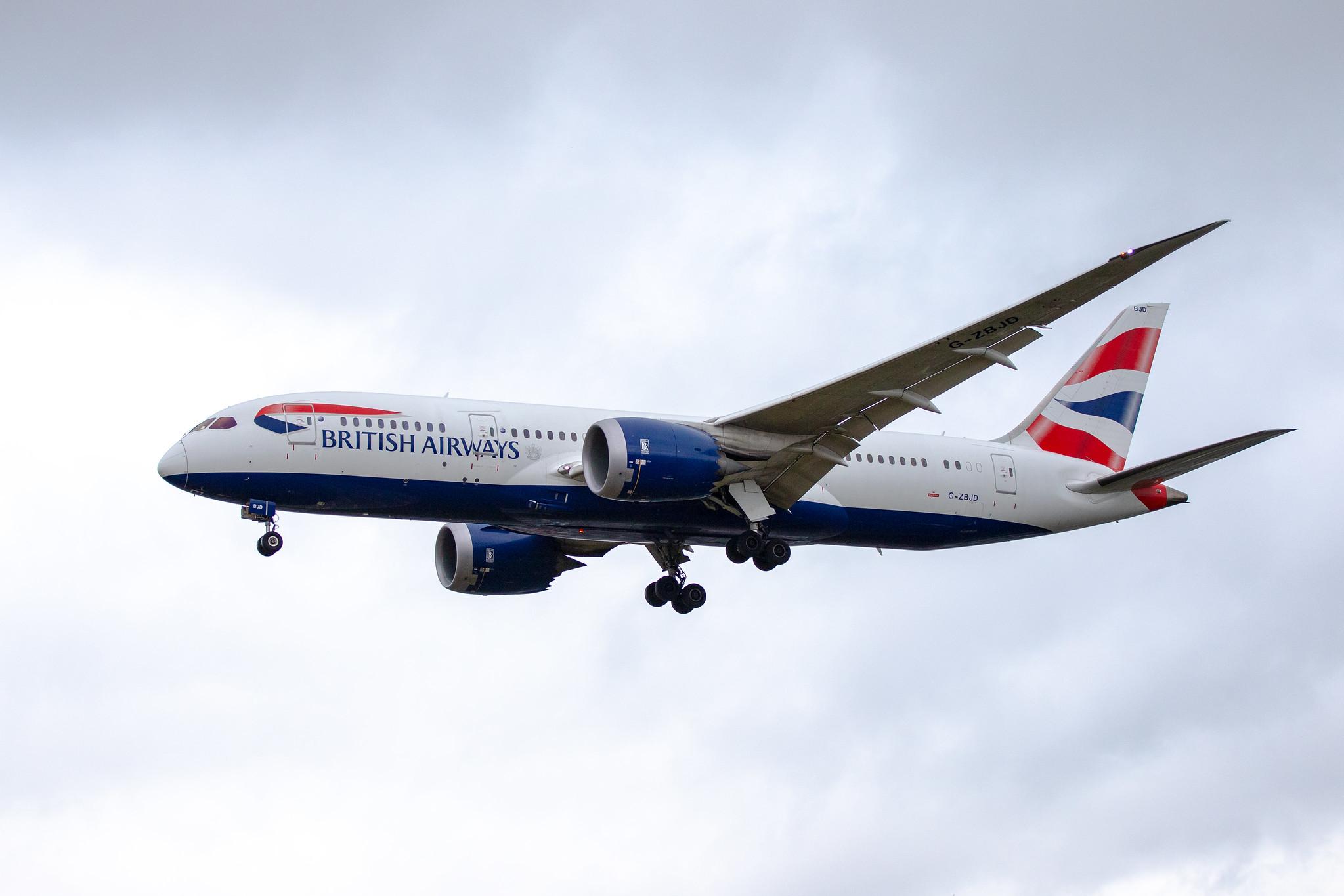 London Heathrow Airport: British Airways (BA / BAW) |  Boeing 787-8 Dreamliner B788 | G-ZBJD | MSN 38619