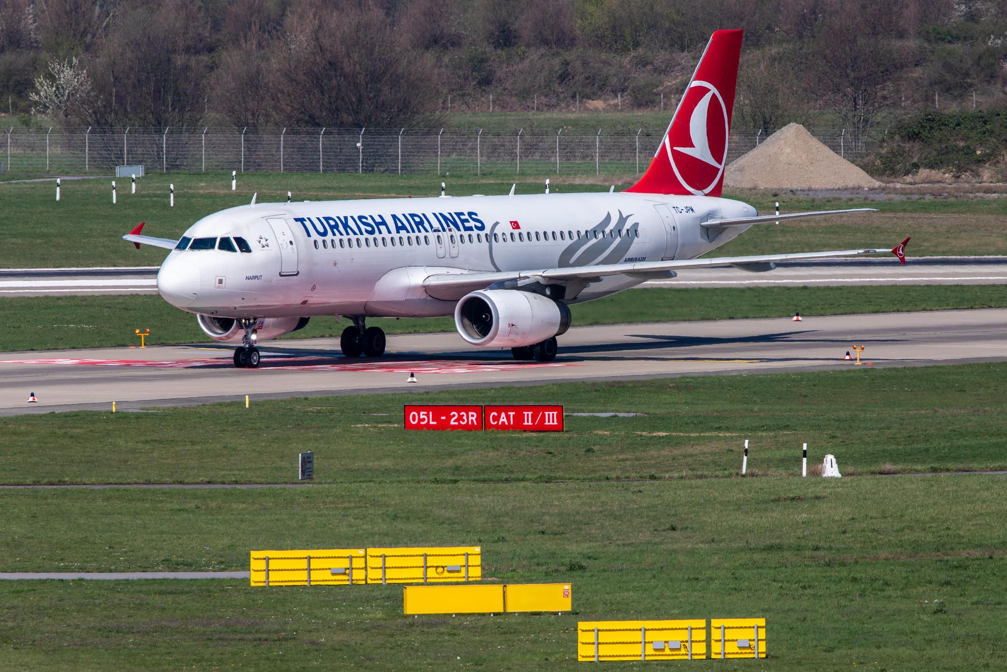 Düsseldorf Airport: Turkish Airlines (TK / THY) |  Airbus A320-232 A320 | TC-JPM | MSN 3341