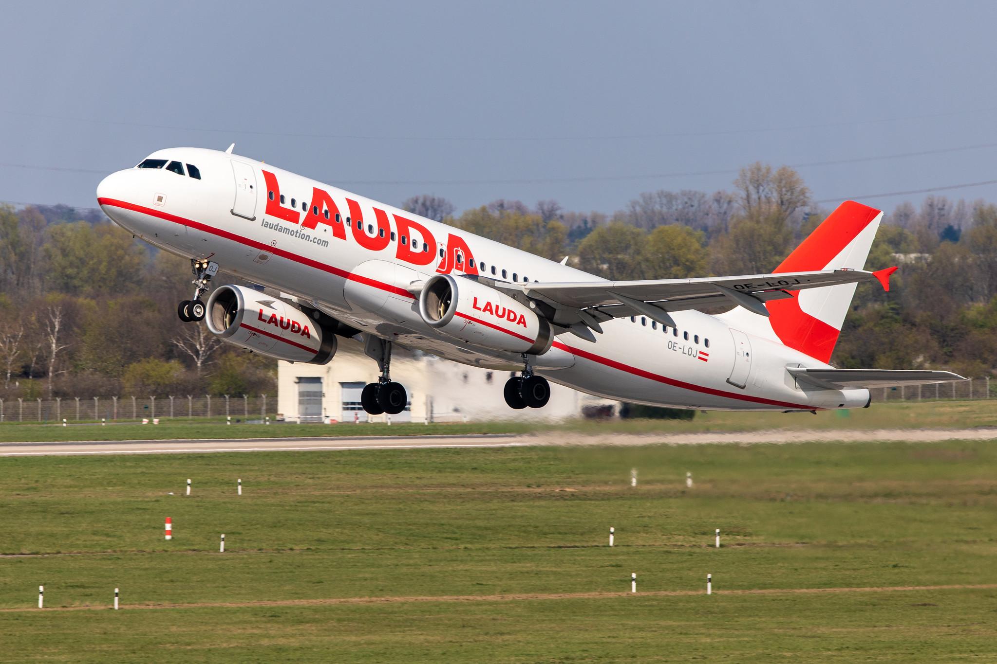 Düsseldorf Airport: Laudamotion (OE / LDM) |  Airbus A320-232 A320 | OE-LOJ | MSN 2288
