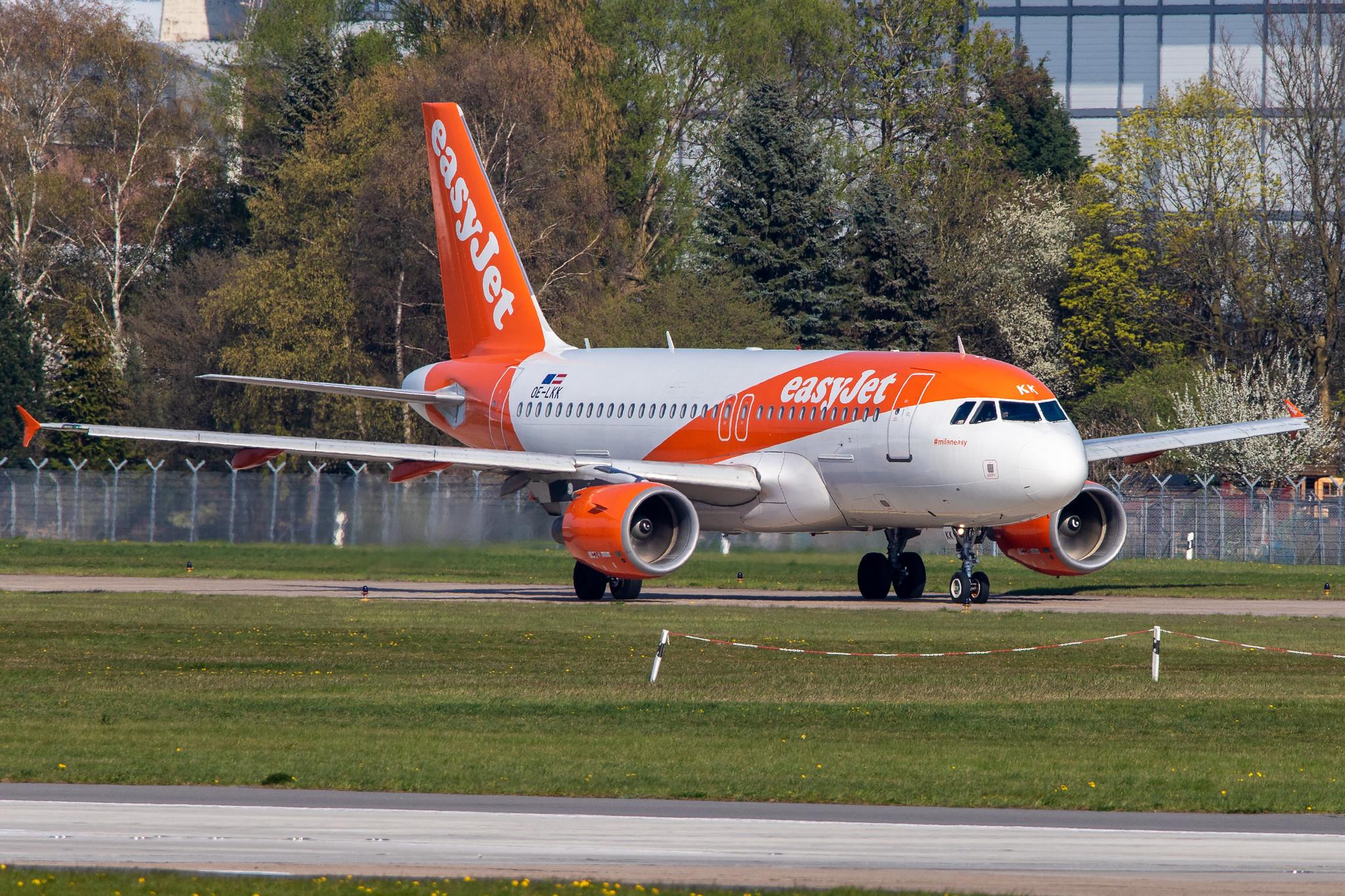 Hamburg Airport: easyJet (U2 / EZY) | Operator: easyJet Europe |  Airbus A319-111 A319 | OE-LKK | MSN 3426