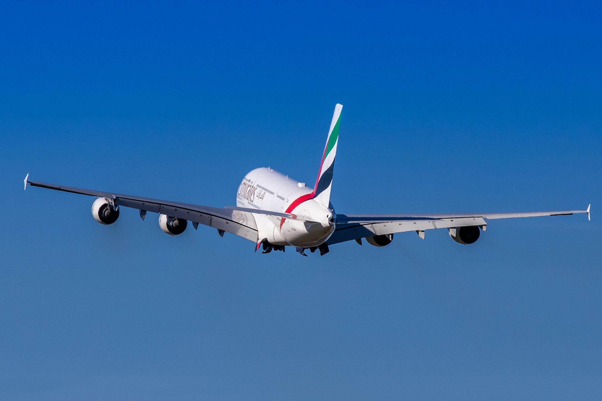 Hamburg Airport: Emirates (EK / UAE) |  Airbus A380-842 A388 | A6-EUS | MSN 234