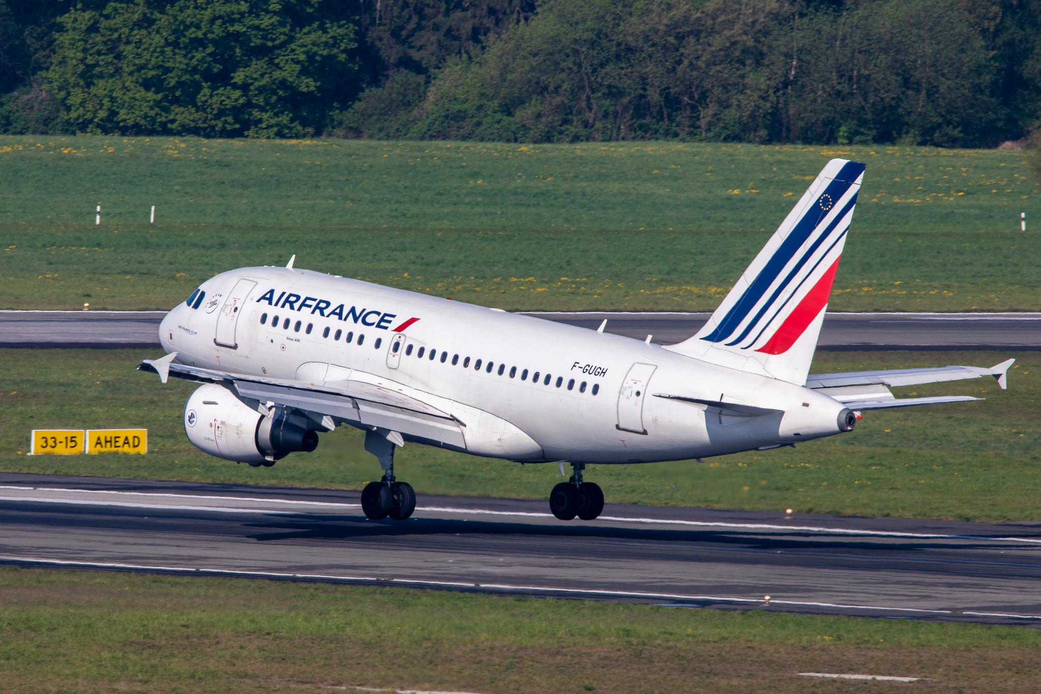 Hamburg Airport: Air France (AF / AFR) |  Airbus A318-111 A318 | F-GUGH | MSN 2344