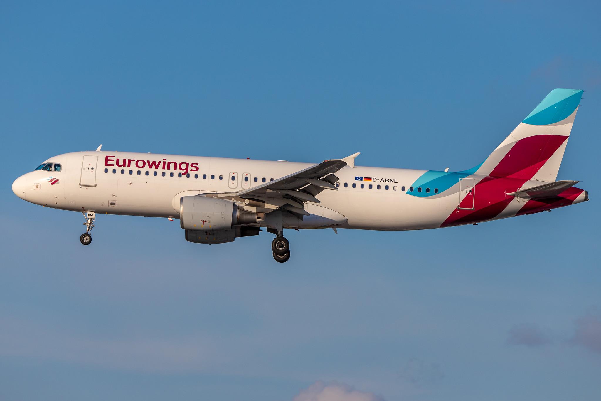 Hamburg Airport: Eurowings (EW / EWG) |  Airbus A320-214 A320 | D-ABNL | MSN 1852