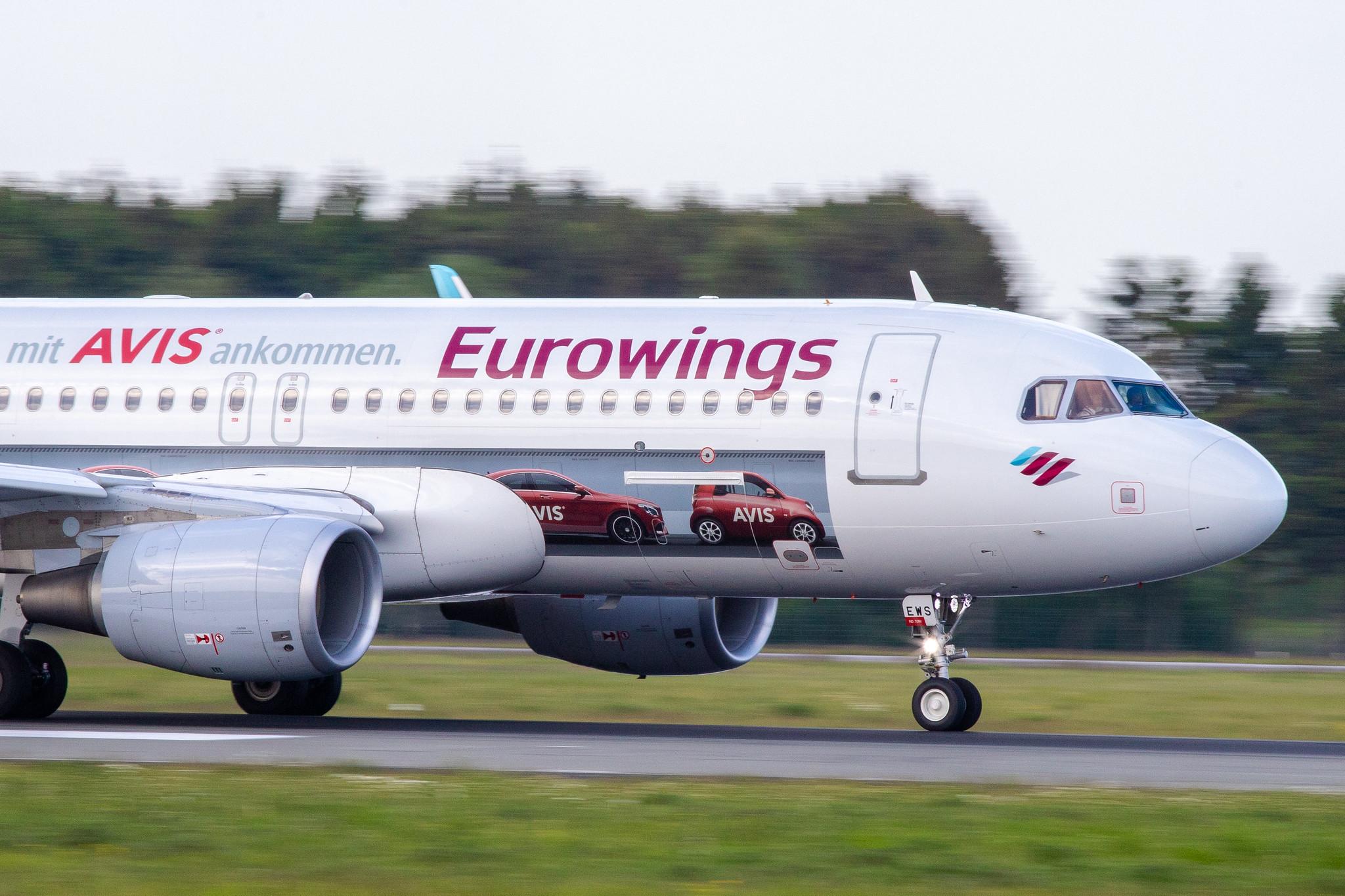 Hamburg Airport: Eurowings (EW / EWG) | Livery: AVIS Livery | Airbus A320-214 A320 | D-AEWS | MSN 7439