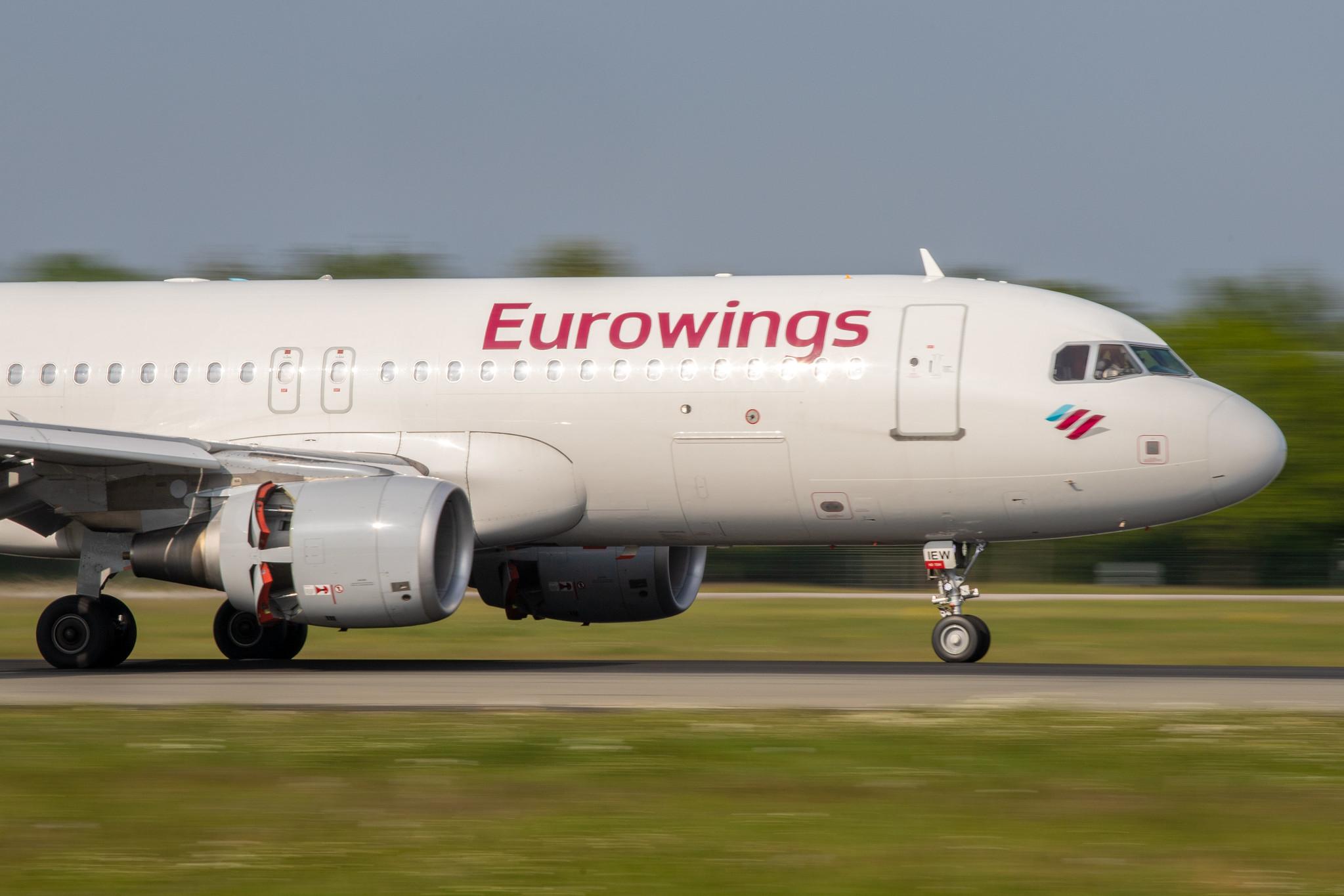 Hamburg Airport: Eurowings (EW / EWG) | Operator: Eurowings Europe |  Airbus A320-214 A320 | OE-IEW | MSN 7148