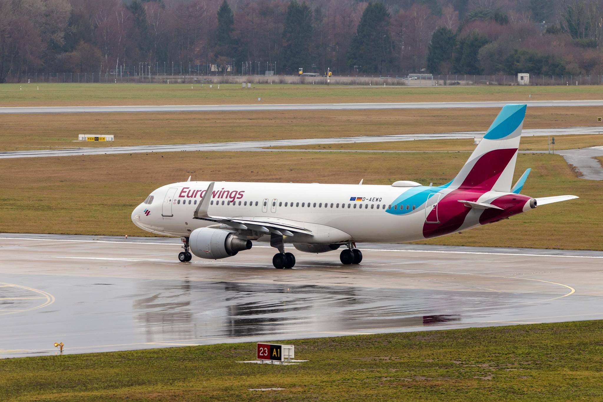 Hamburg Airport: Eurowings (EW / EWG) |  Airbus A320-214 A320 | D-AEWQ | MSN 7398