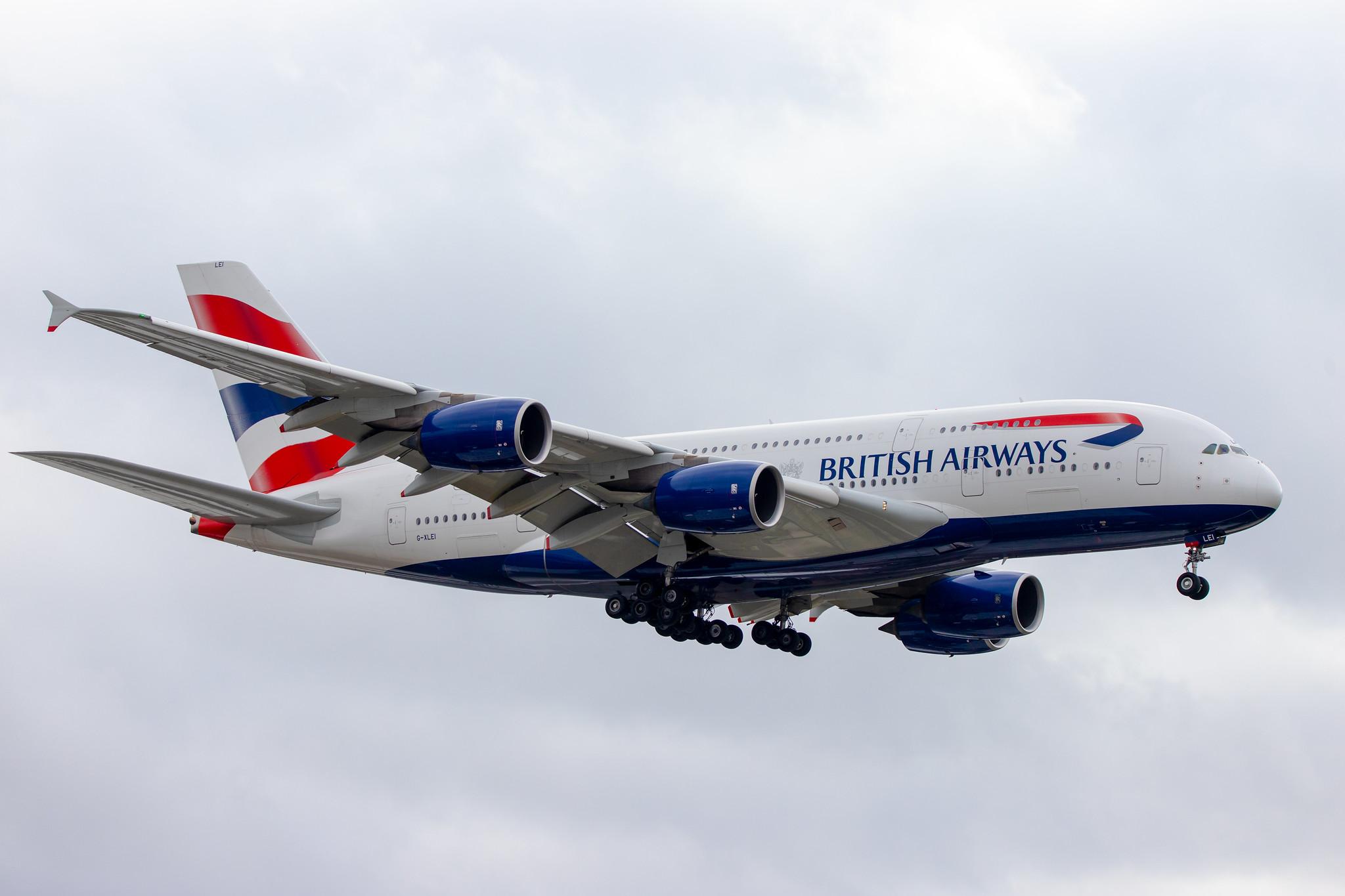 London Heathrow Airport: British Airways (BA / BAW) |  Airbus A380-841 A388 | G-XLEI | MSN 173