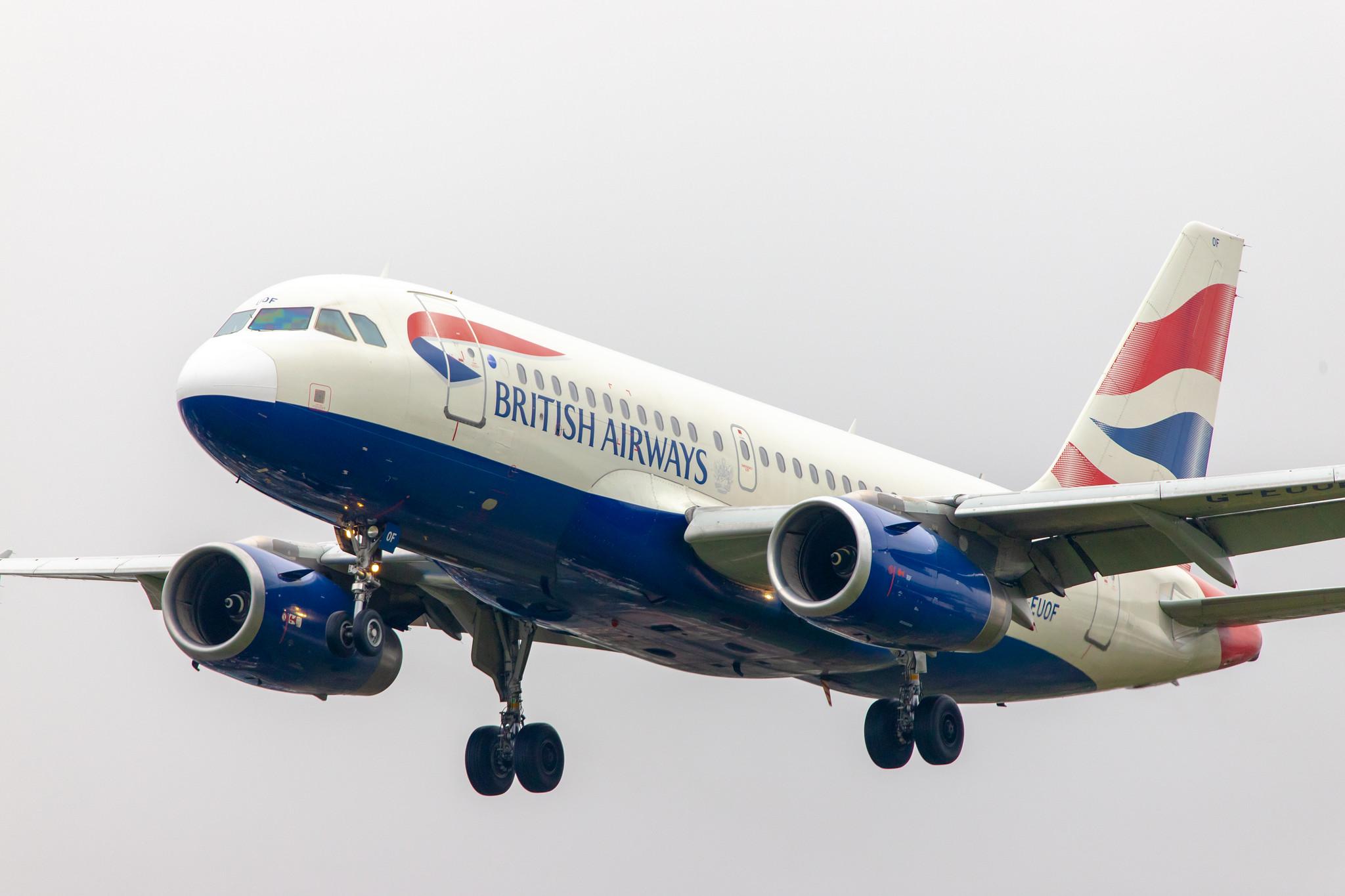 London Heathrow Airport: British Airways (BA / BAW) |  Airbus A319-131 A319 | G-EUOF | MSN 1590