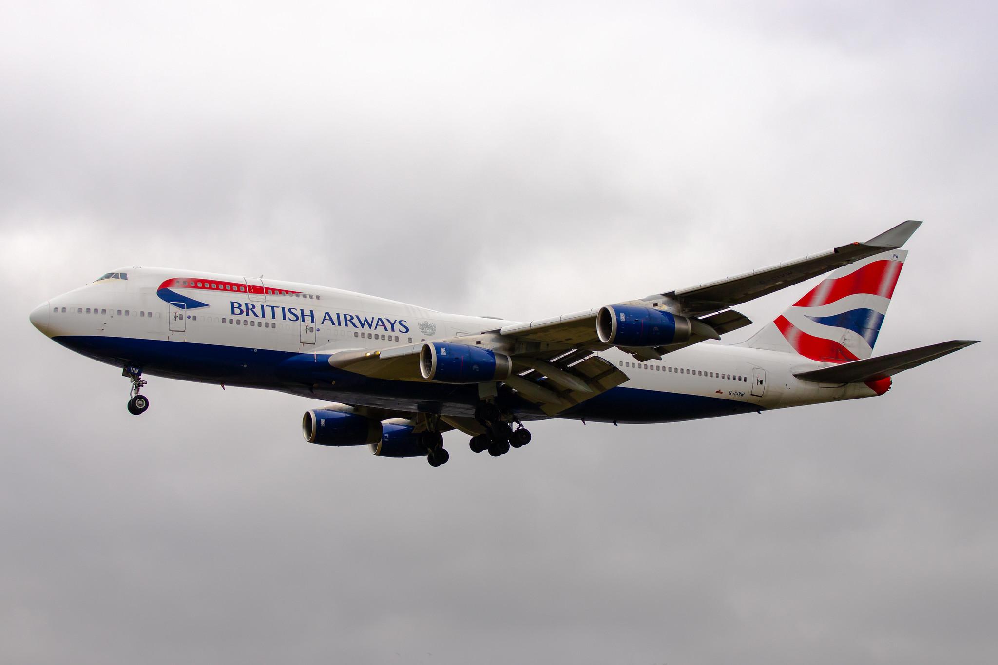 London Heathrow Airport: British Airways (BA / BAW) |  Boeing 747-436 B744 | G-CIVW | MSN 25822