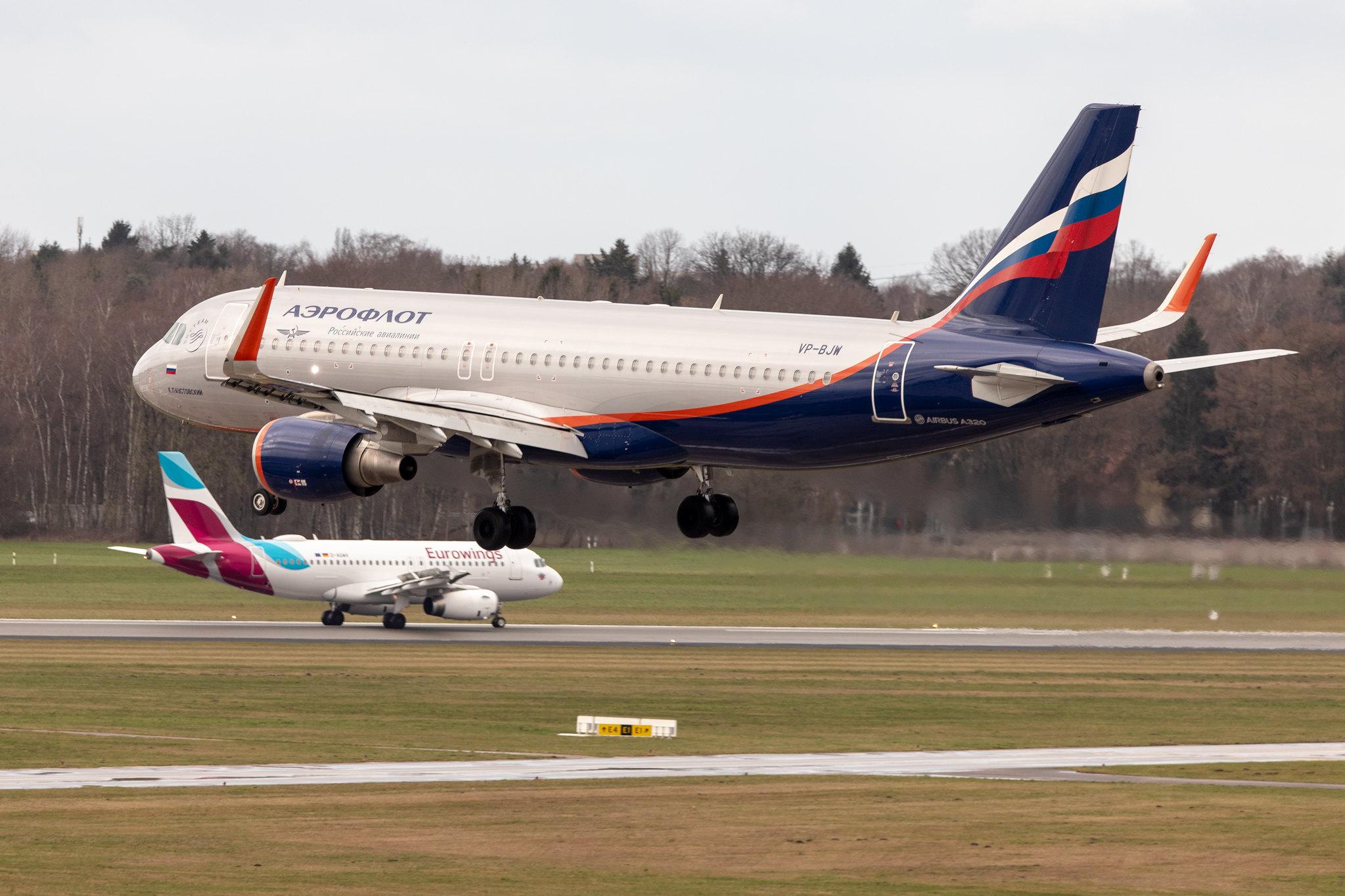 Hamburg Airport: Aeroflot (SU / AFL) |  Airbus A320-214 A320 | VP-BJW | MSN 6954