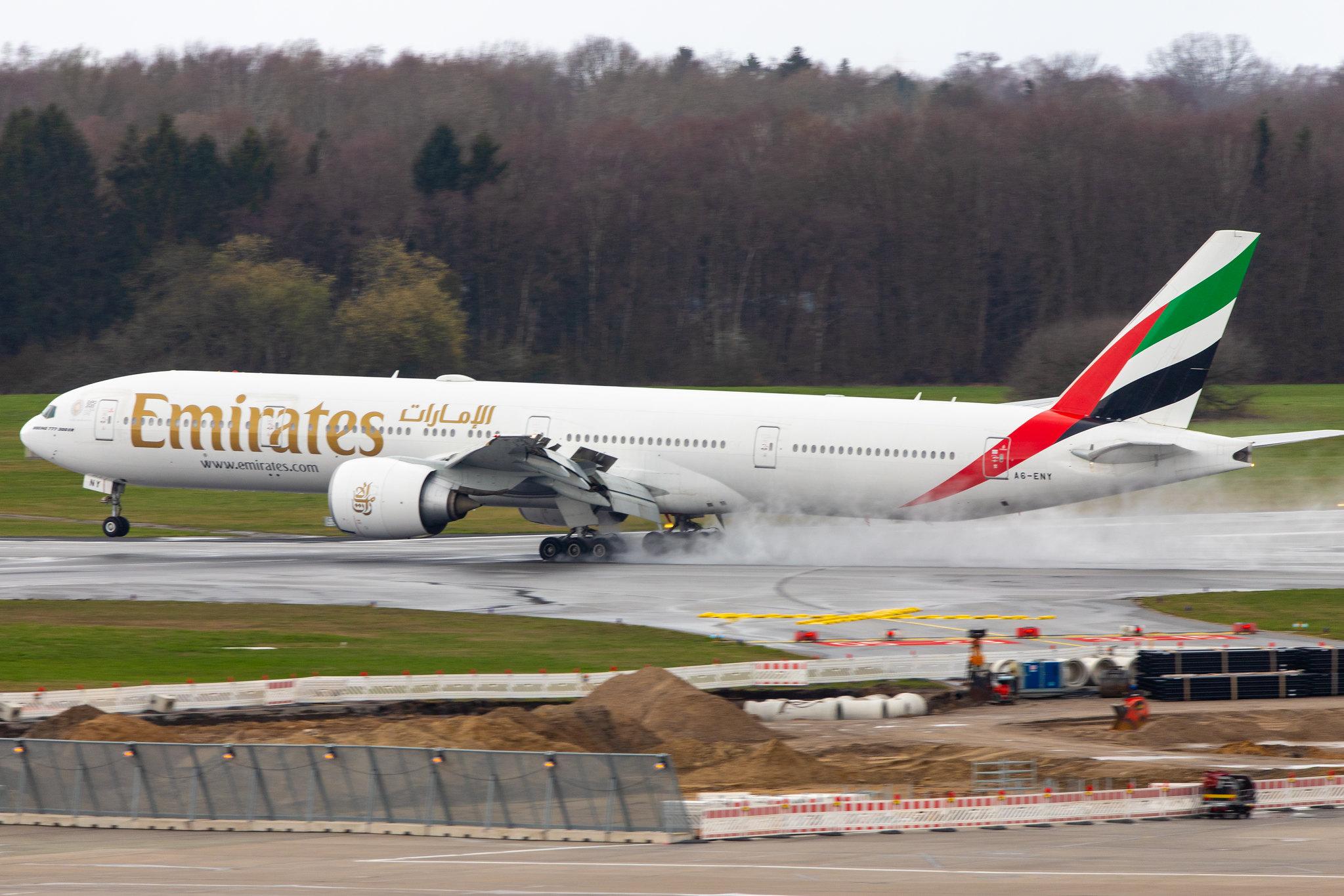 Hamburg Airport: Emirates (EK / UAE) |  Boeing 777-31H(ER) B77W | A6-ENY | MSN 42122