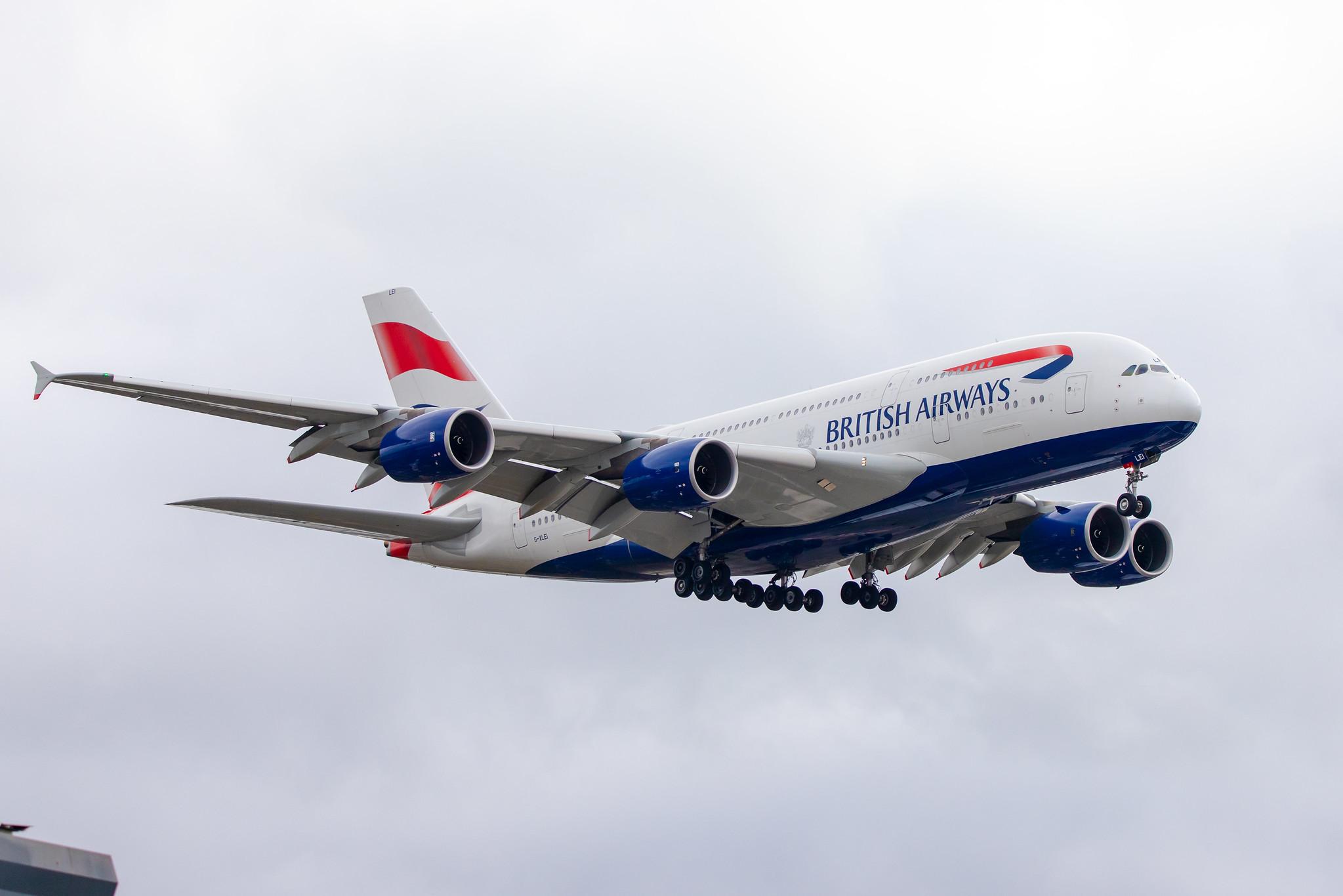 London Heathrow Airport: British Airways (BA / BAW) |  Airbus A380-841 A388 | G-XLEI | MSN 173