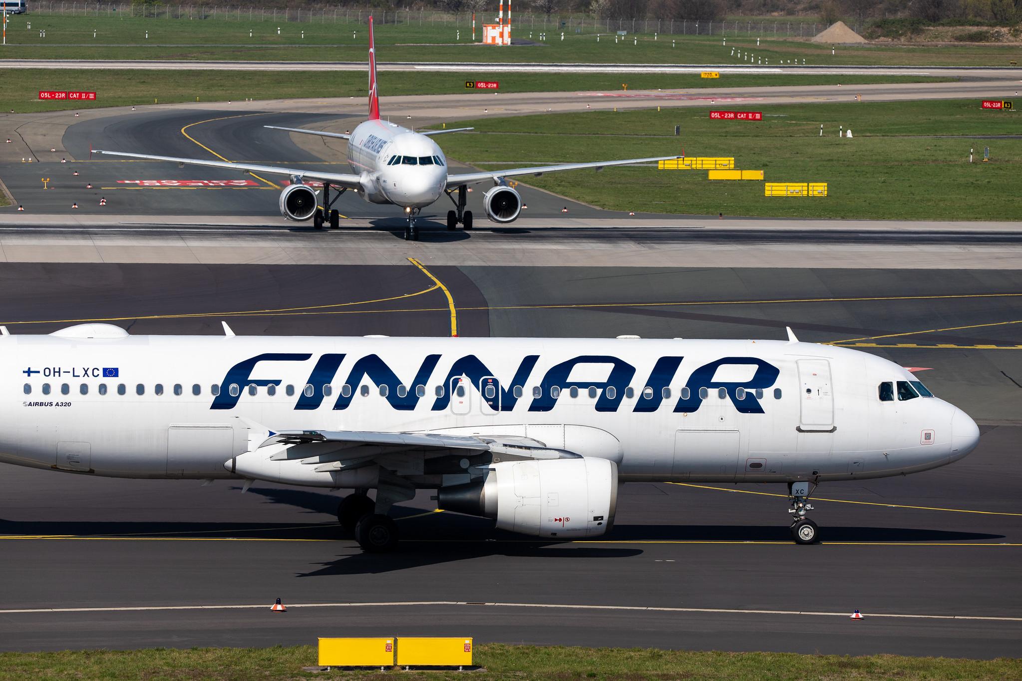 Düsseldorf Airport: Finnair (AY / FIN) |  Airbus A320-214 A320 | OH-LXC | MSN 1544