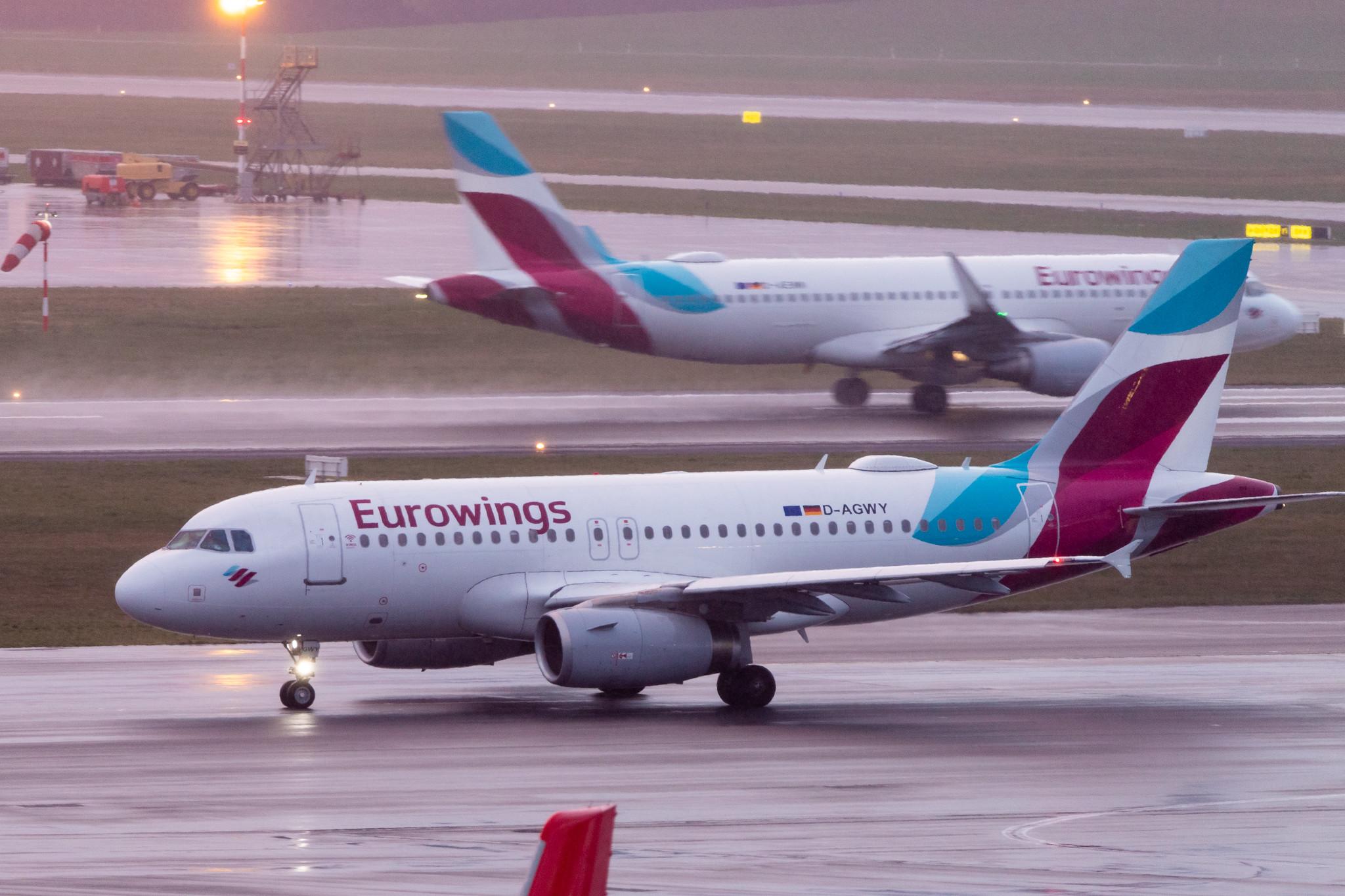 Hamburg Airport: Eurowings (EW / EWG) |  Airbus A319-132 A319 | D-AGWY | MSN 5941