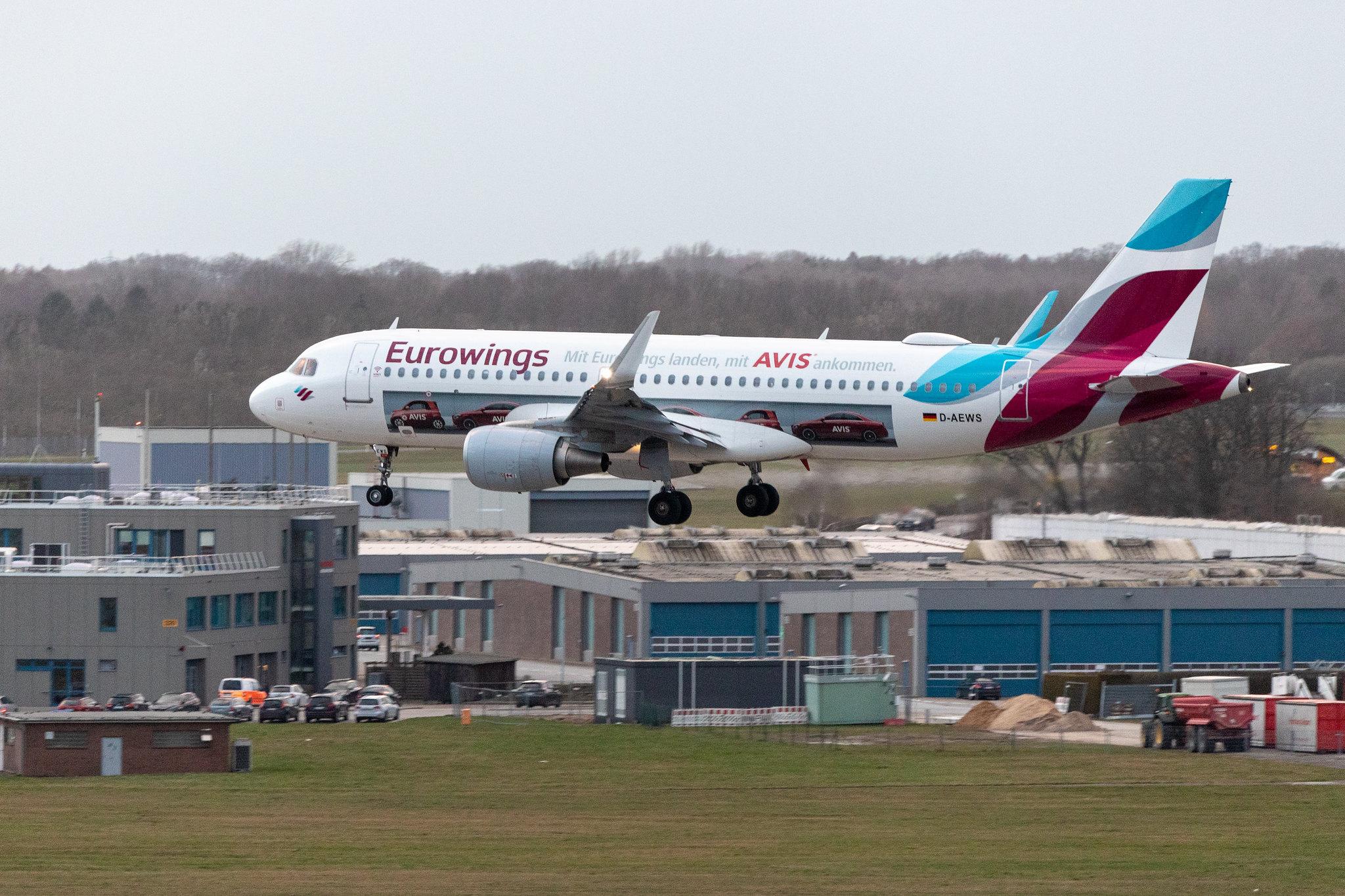 Hamburg Airport: Eurowings (EW / EWG) | Livery: AVIS Livery | Airbus A320-214 A320 | D-AEWS | MSN 7439