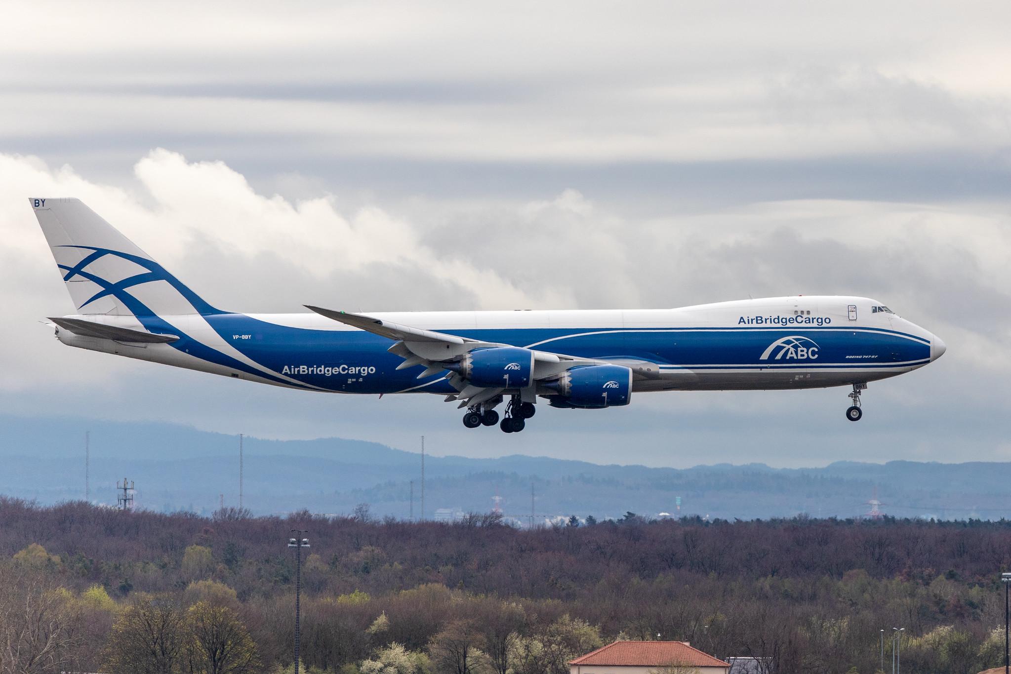 Frankfurt Airport: Frankfurt Airport: AirBridgeCargo (RU / ABW) | Operator: AirBridgeCargo Airlines |  Boeing 747-83Q(F) B748 | VP-BBY | MSN 63781