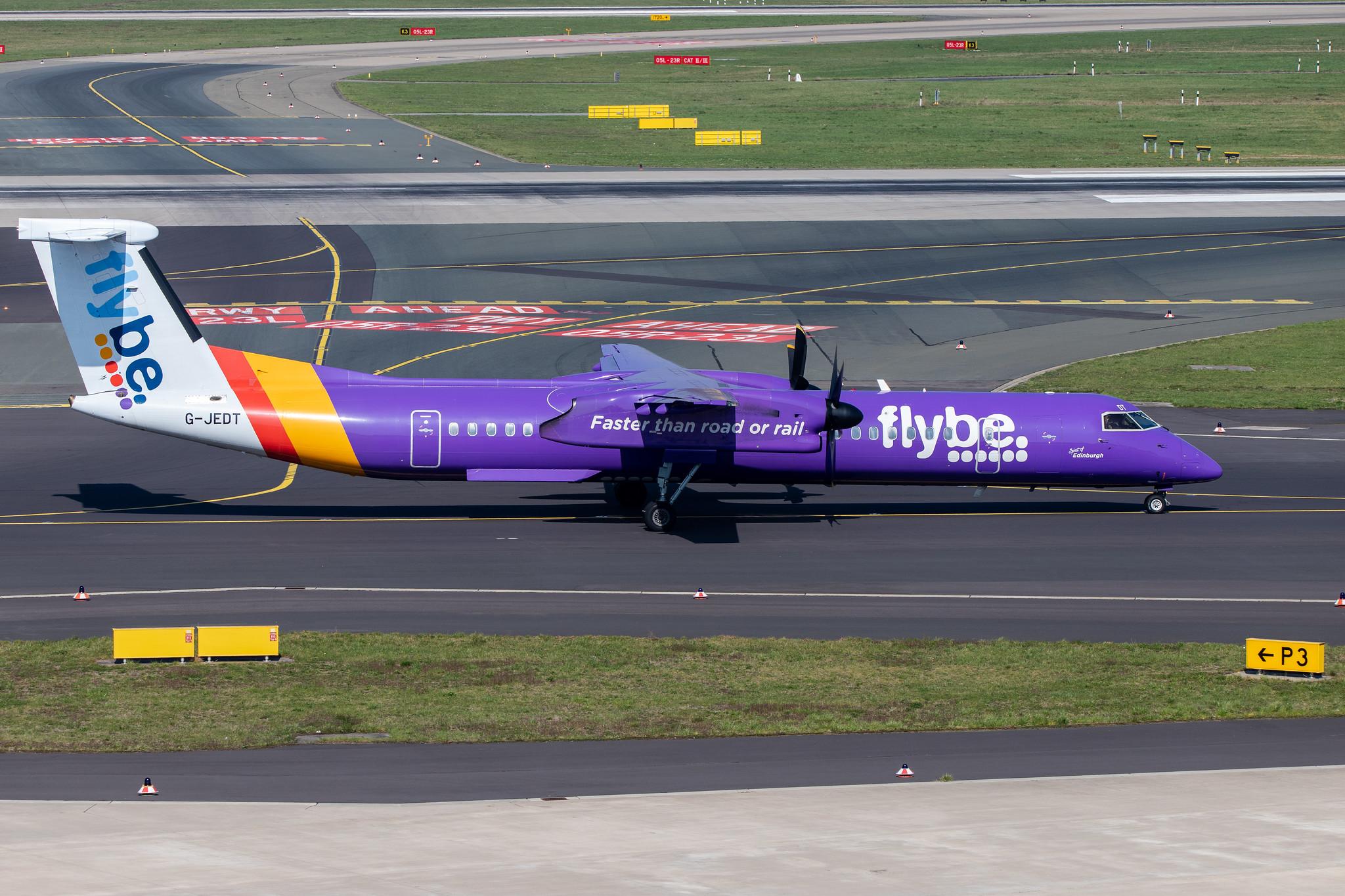 Düsseldorf Airport: Flybe (BE / BEE) |  De Havilland Canada Dash 8-400 DH8D | G-JEDT | MSN 4088