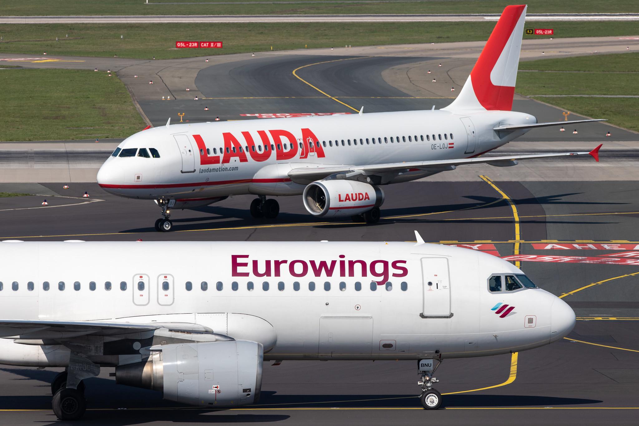 Düsseldorf Airport: Laudamotion (OE / LDM) |  Airbus A320-232 A320 | OE-LOJ | MSN 2288
